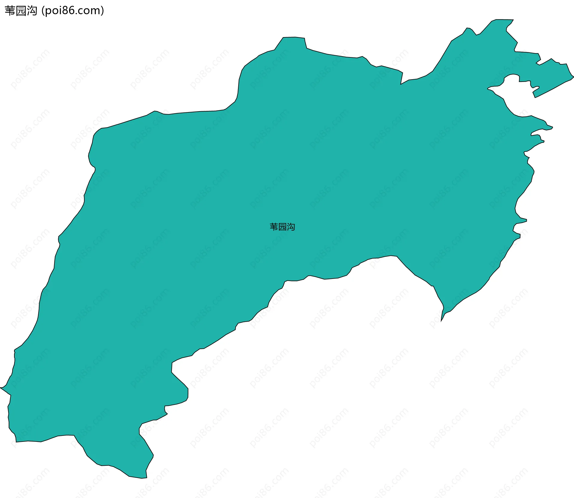 苇园沟边界地图