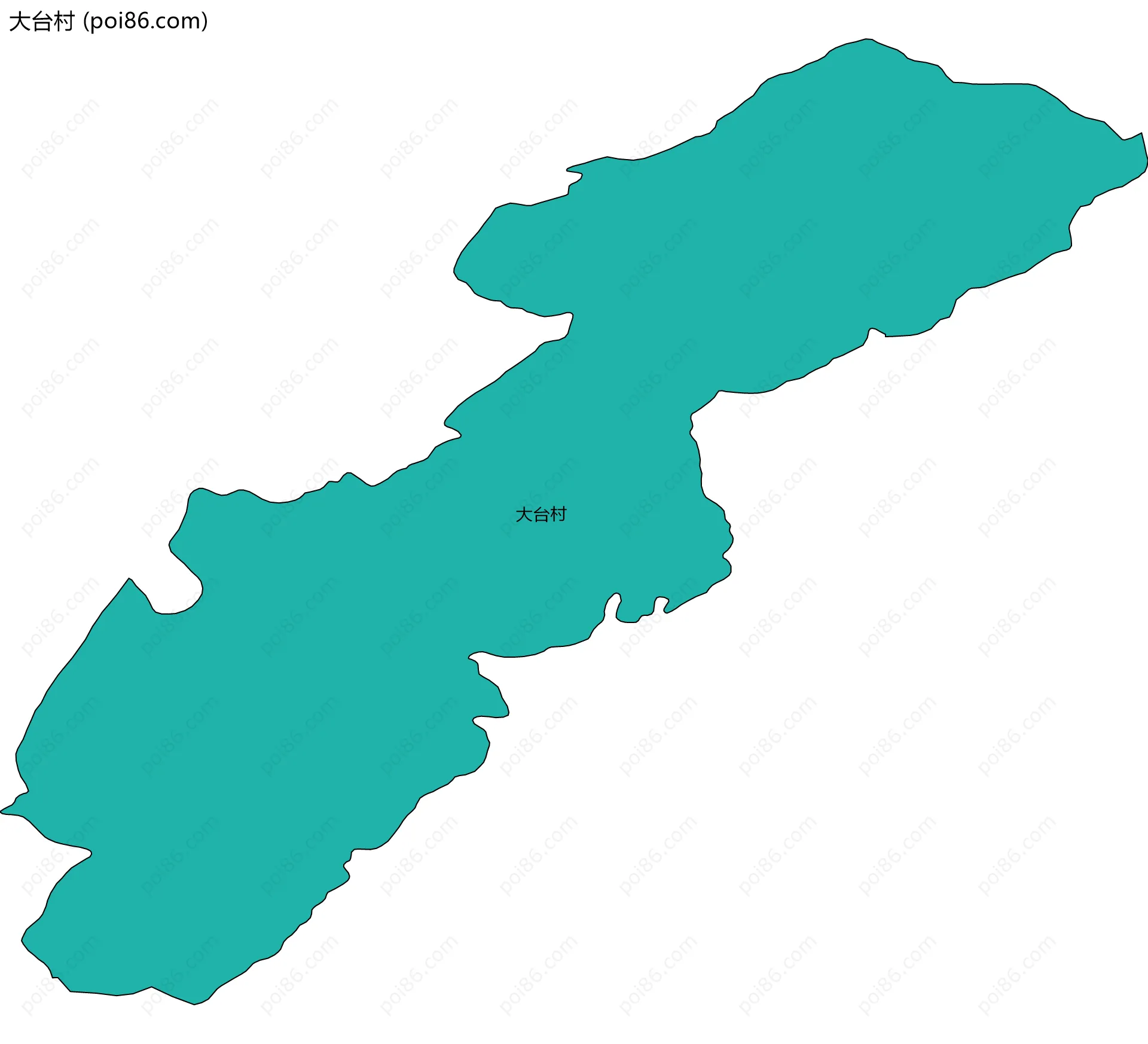 大台村边界地图