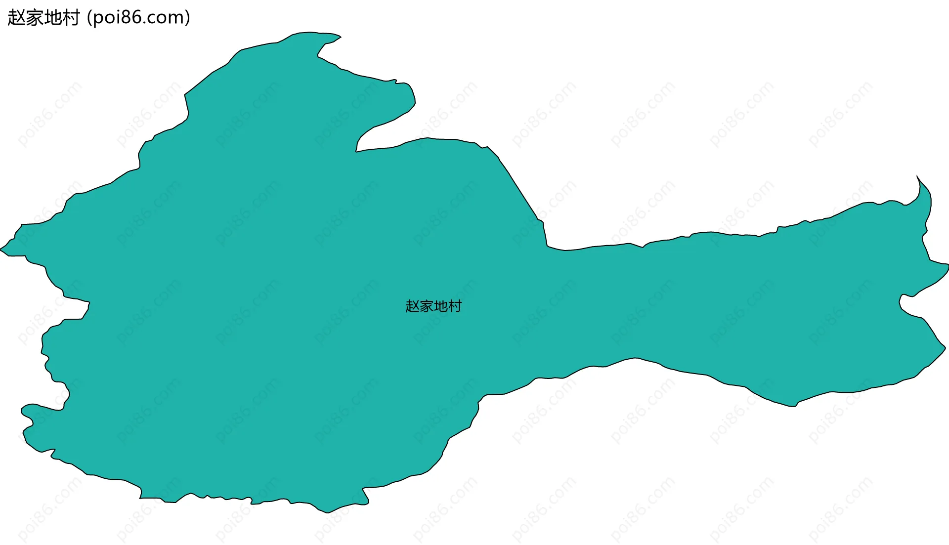 赵家地村边界地图