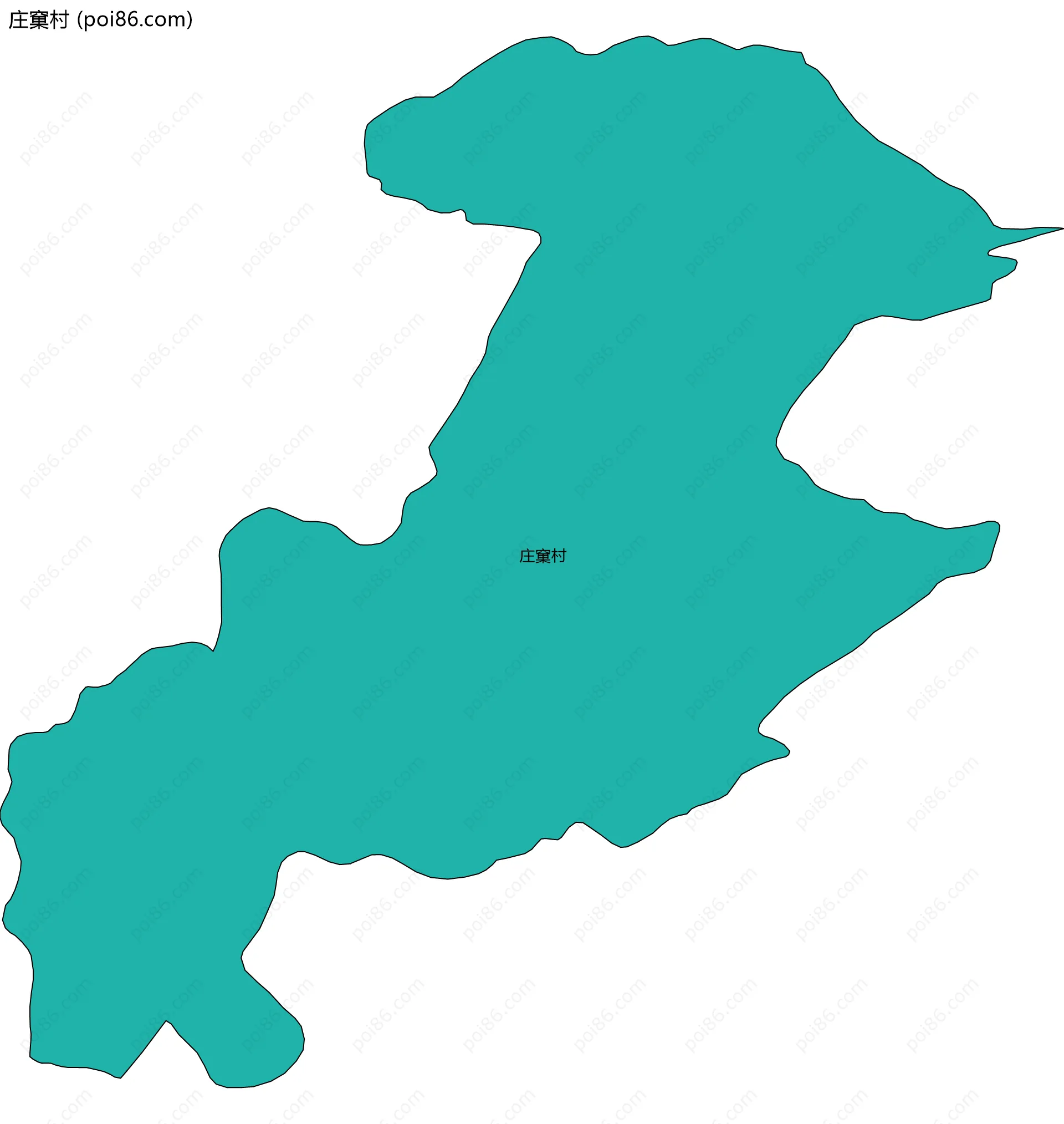 庄窠村边界地图