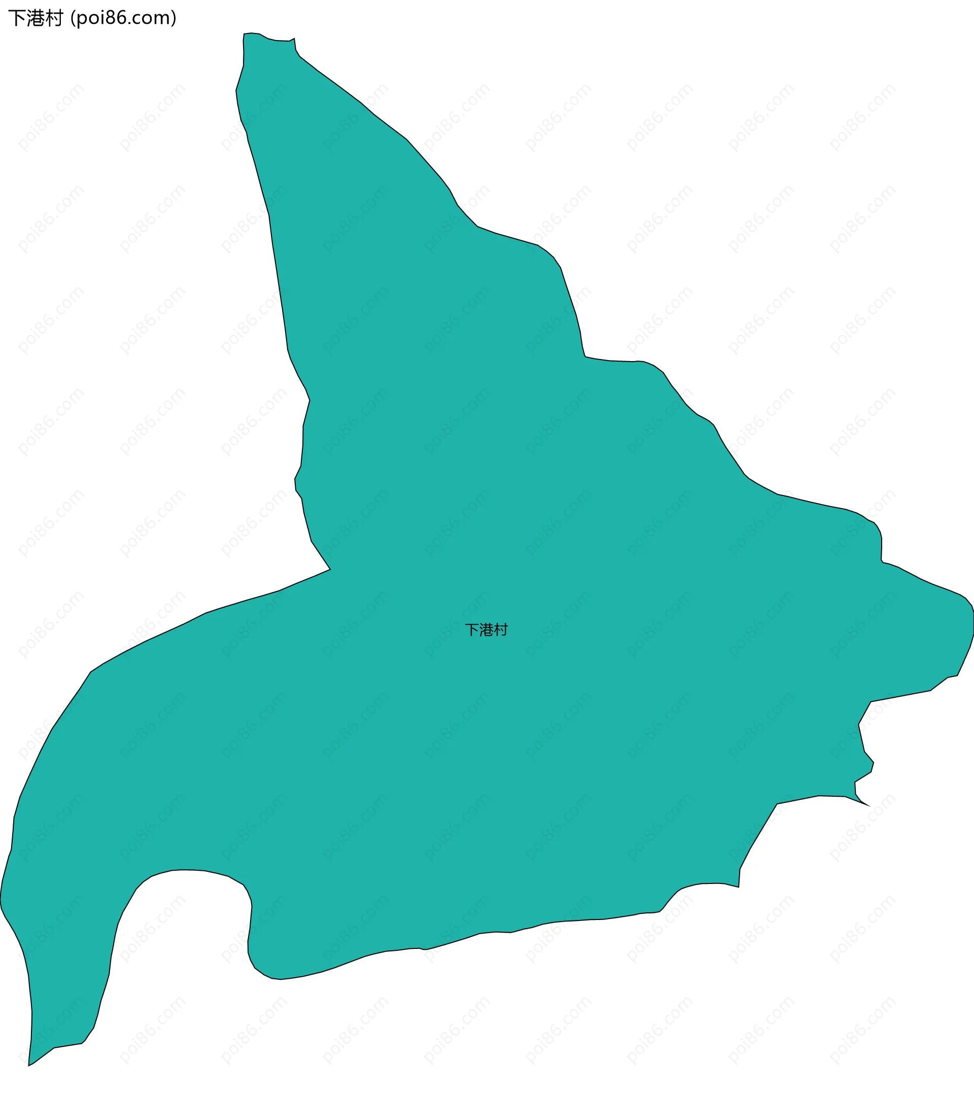 下港村边界地图