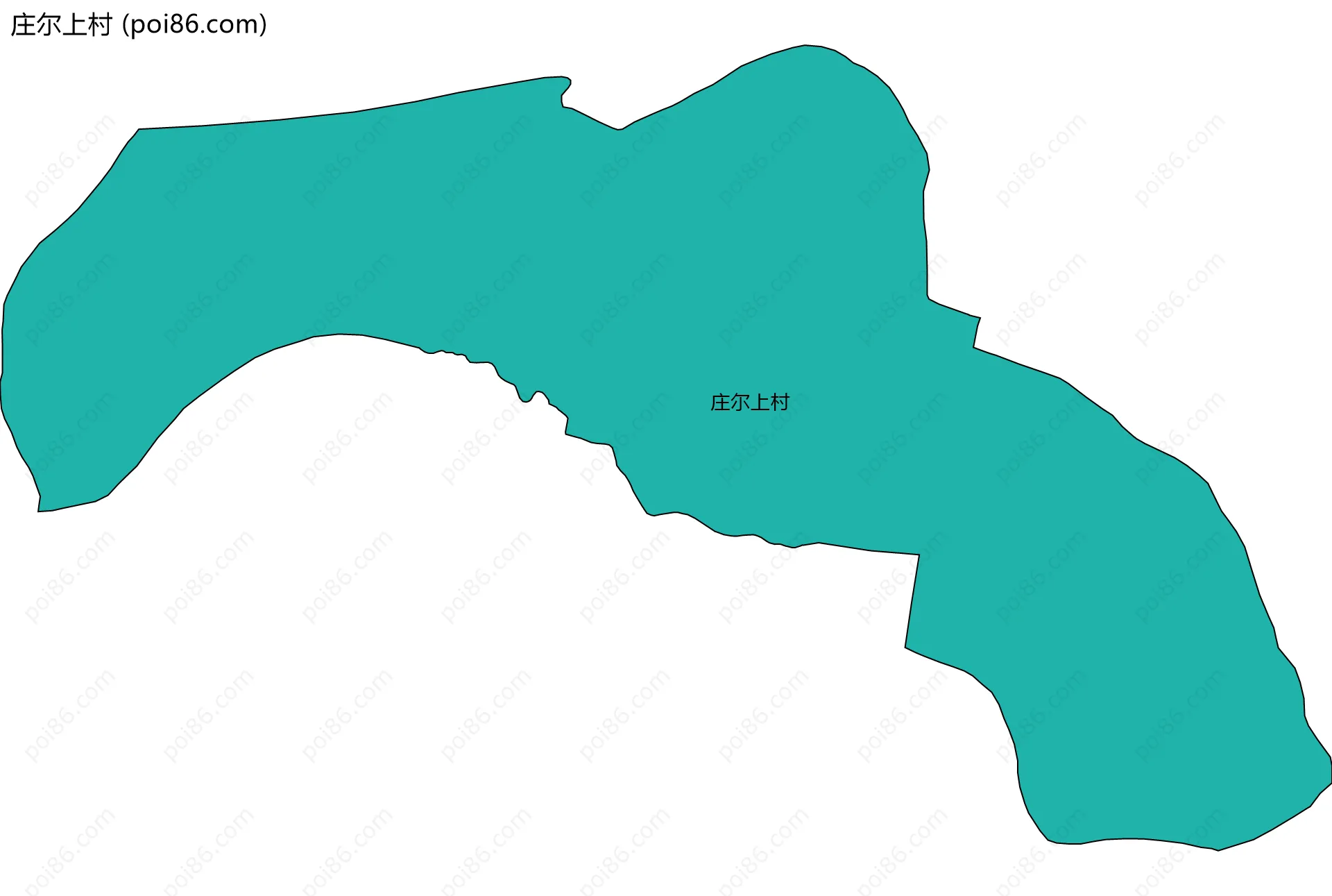 庄尔上村边界地图