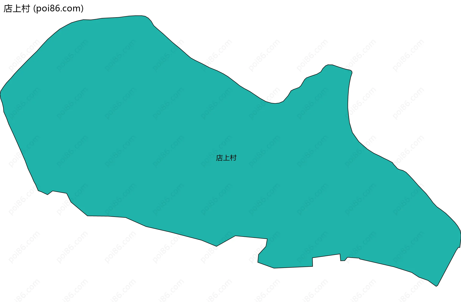 店上村边界地图