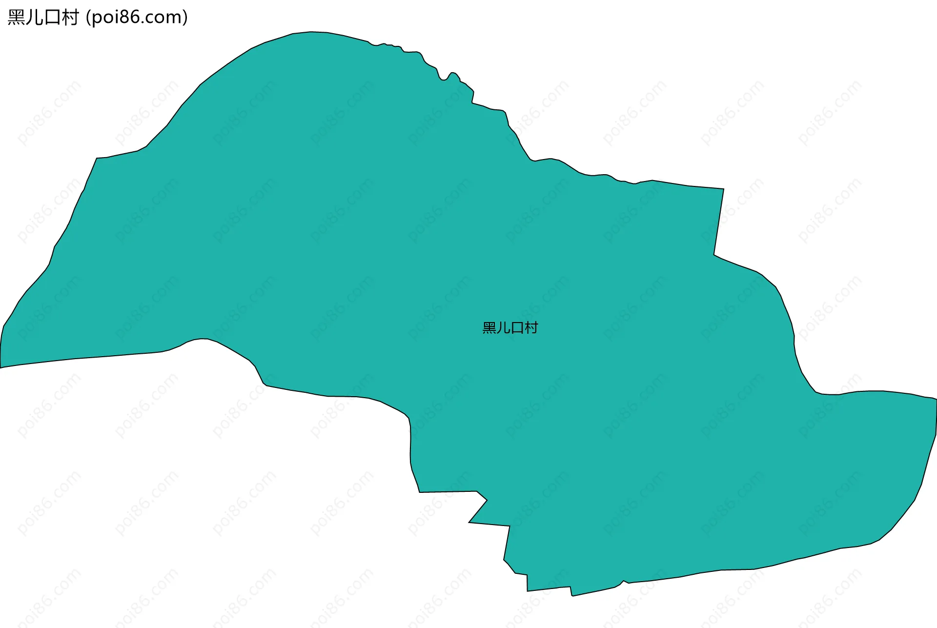 黑儿口村边界地图