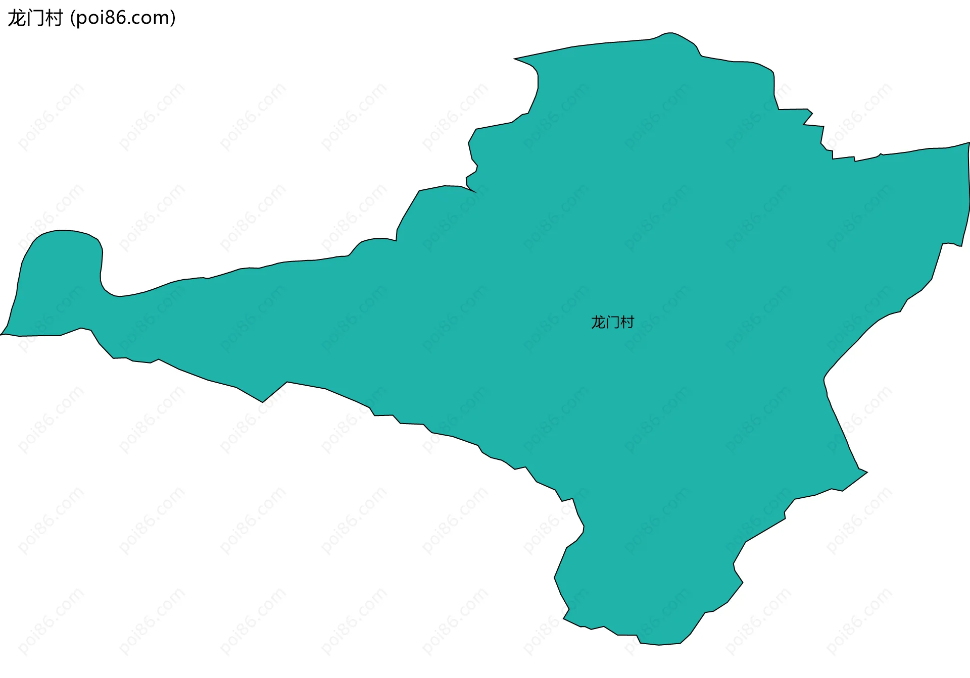 龙门村边界地图