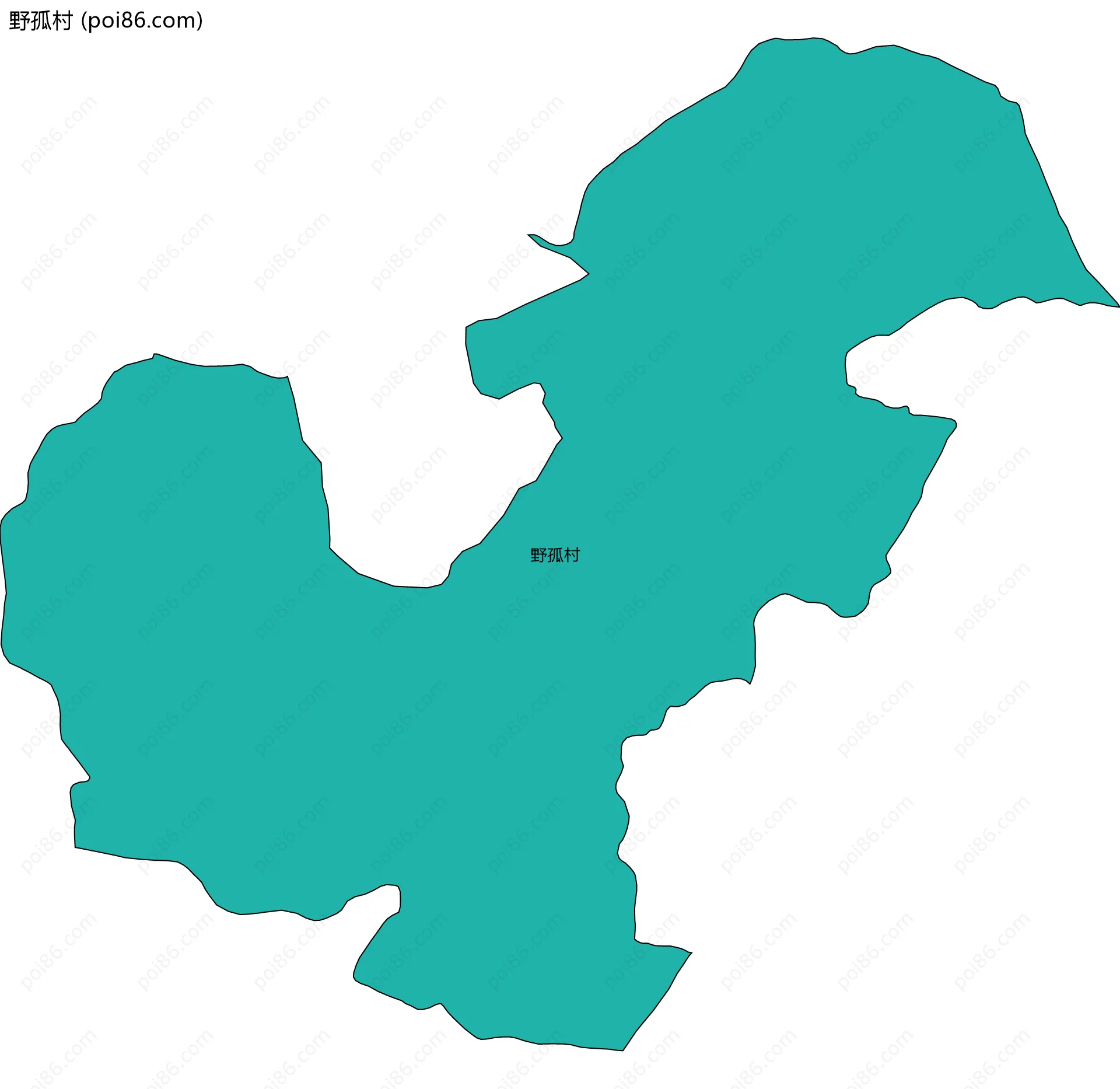 野孤村边界地图