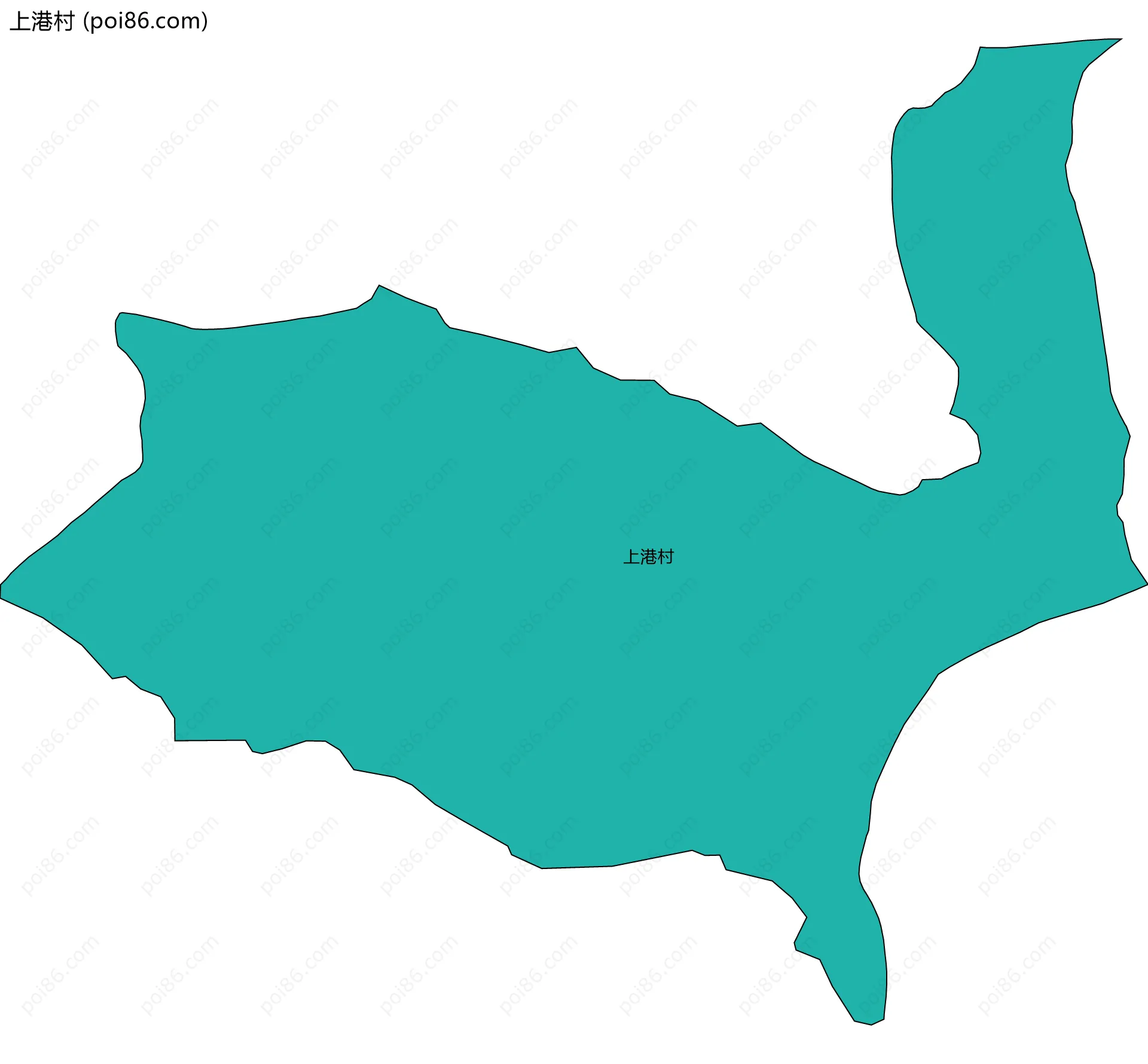 上港村边界地图