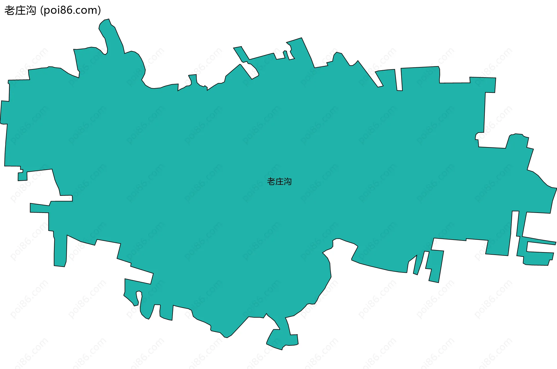 老庄沟边界地图