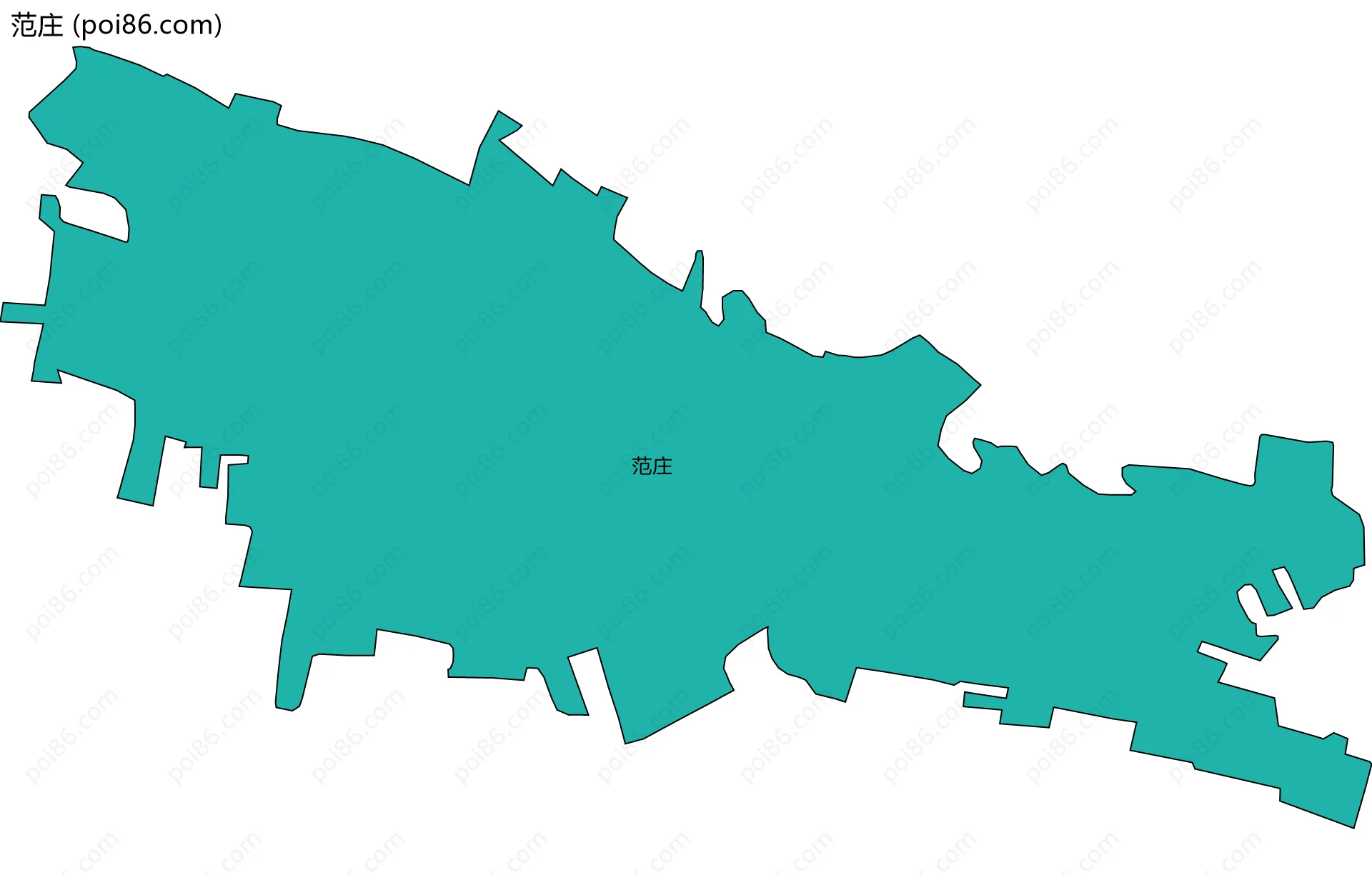 范庄边界地图