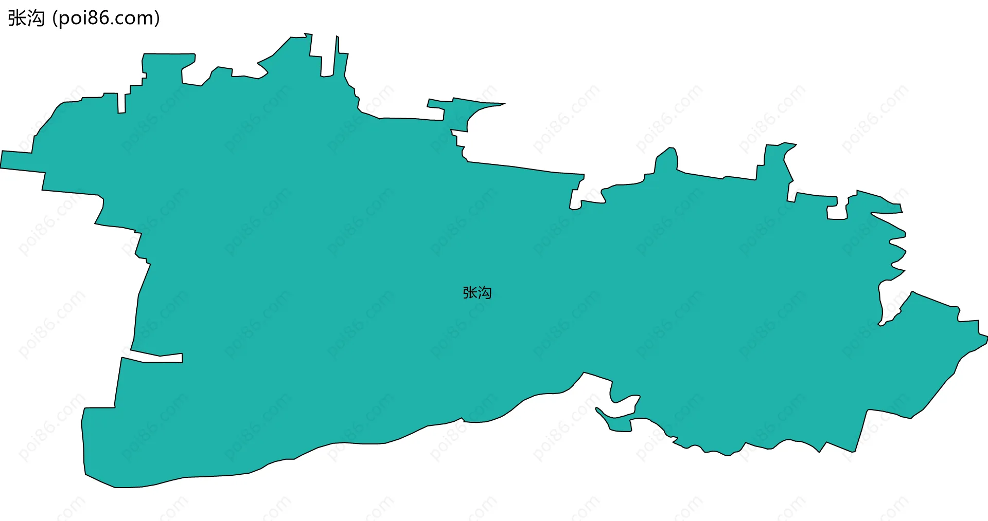 张沟边界地图