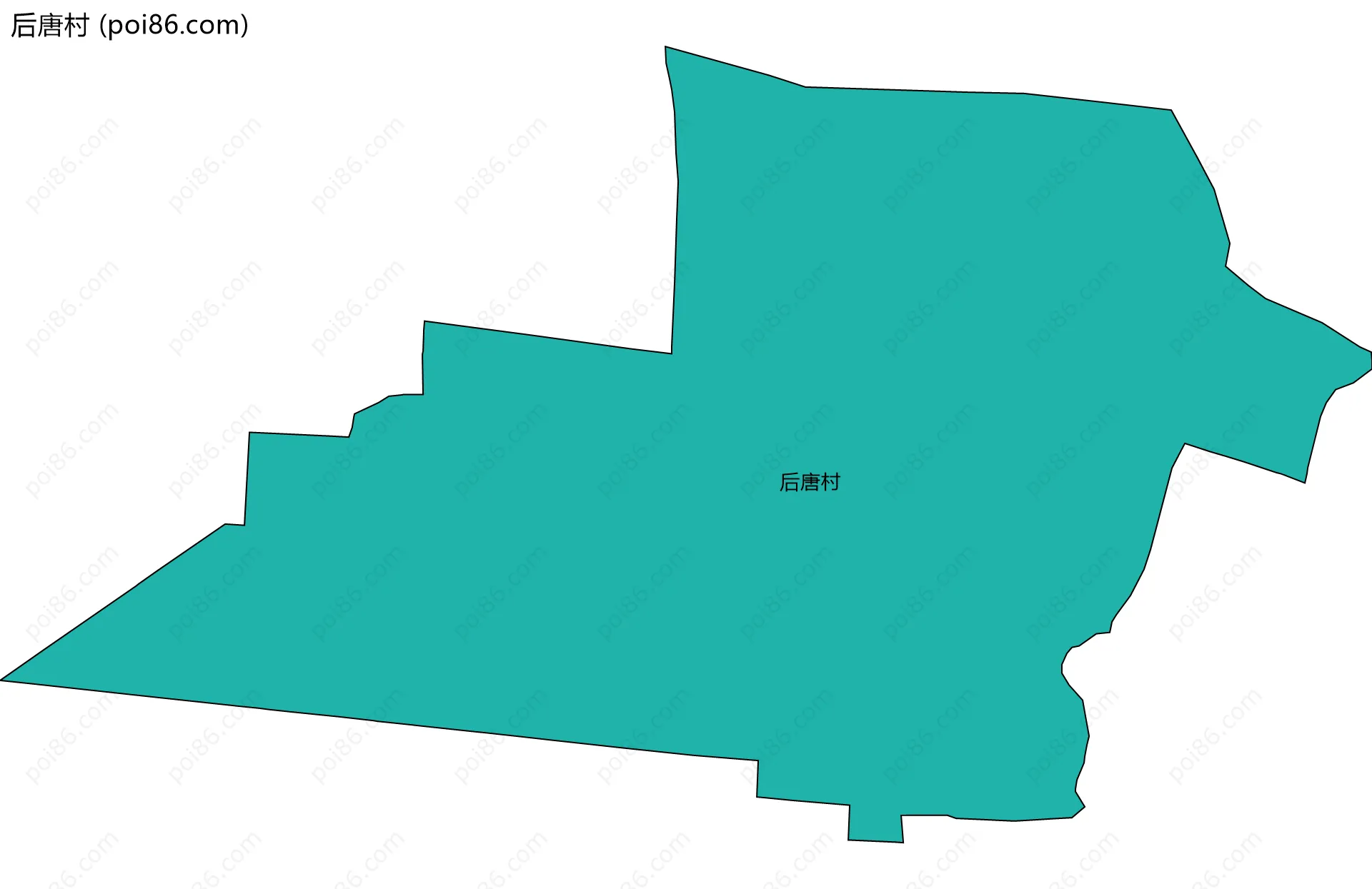 后唐村边界地图