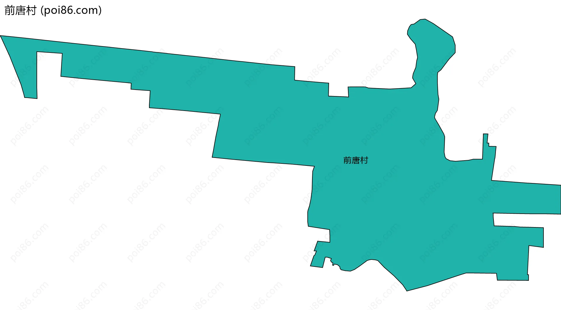 前唐村边界地图