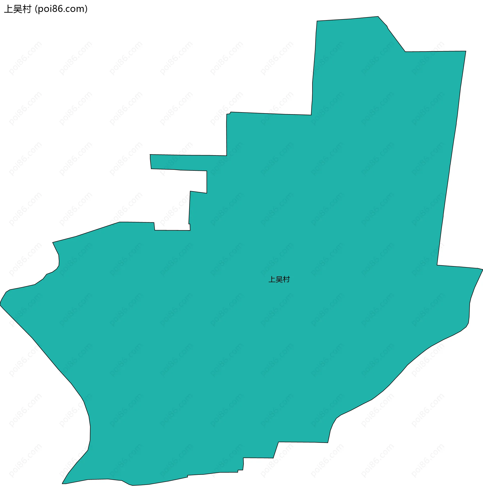 上吴村边界地图