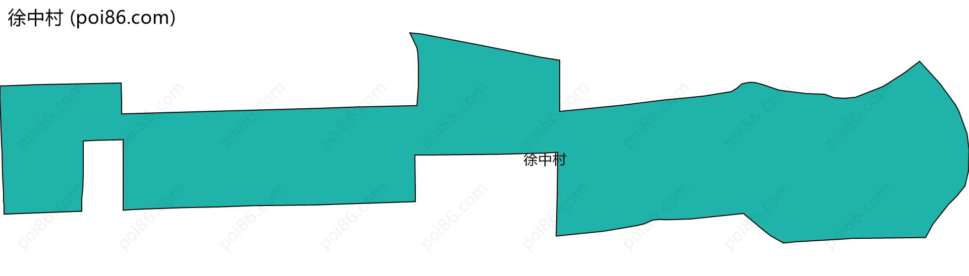 徐中村边界地图