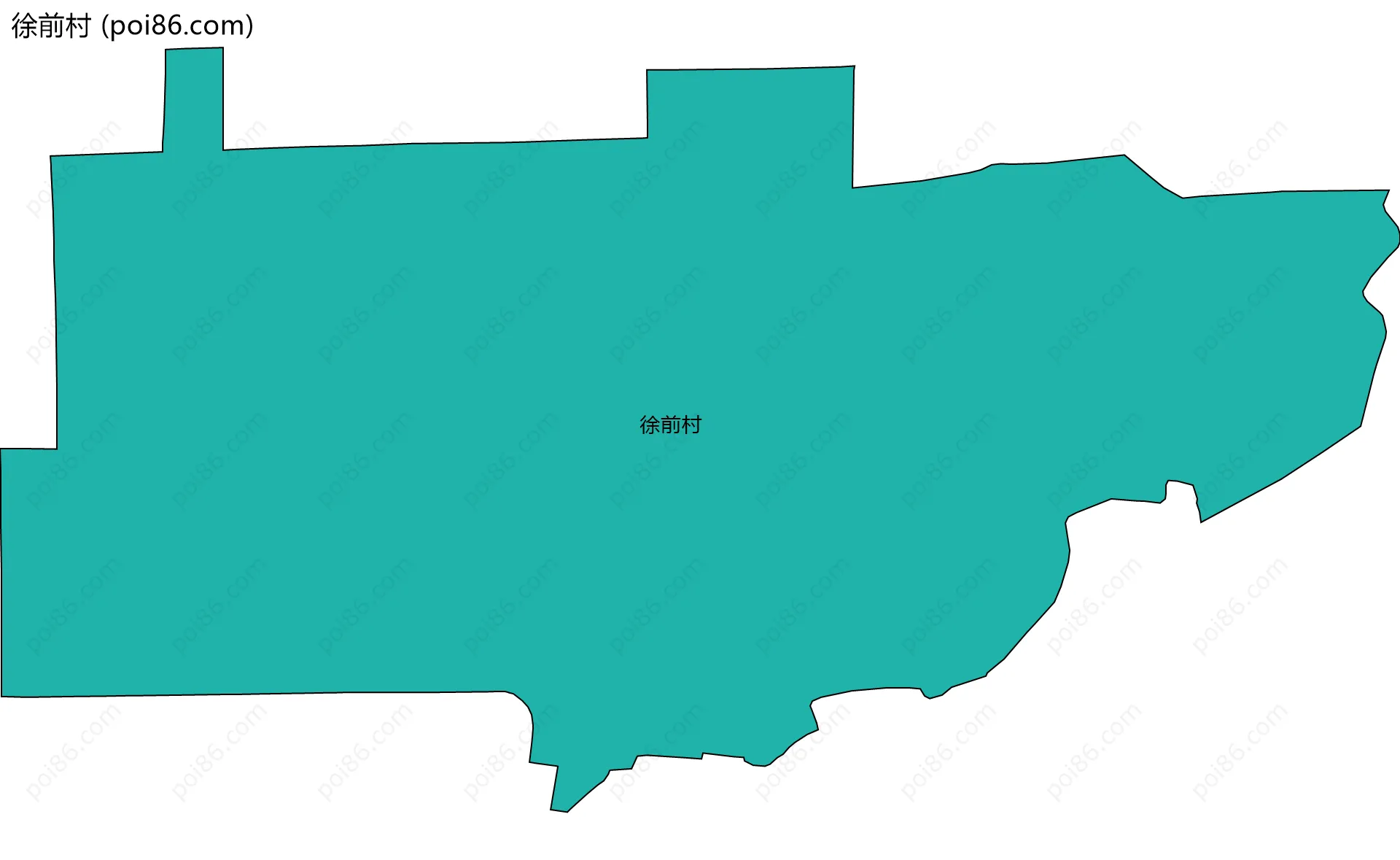 徐前村边界地图