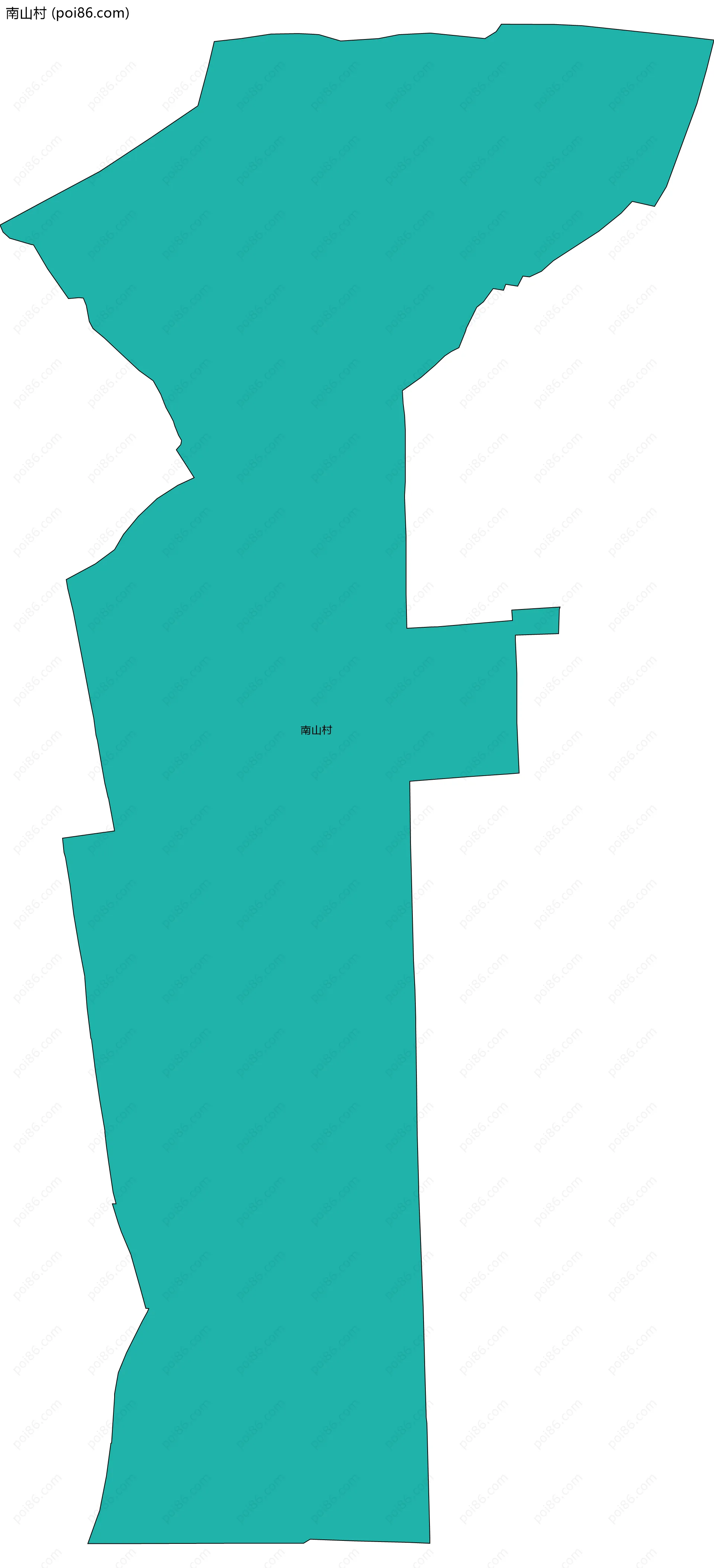 南山村边界地图