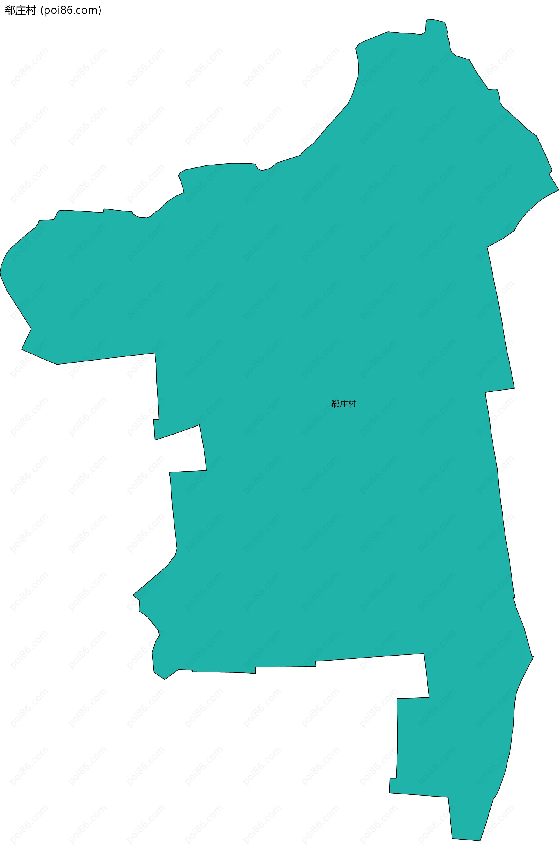 郗庄村边界地图