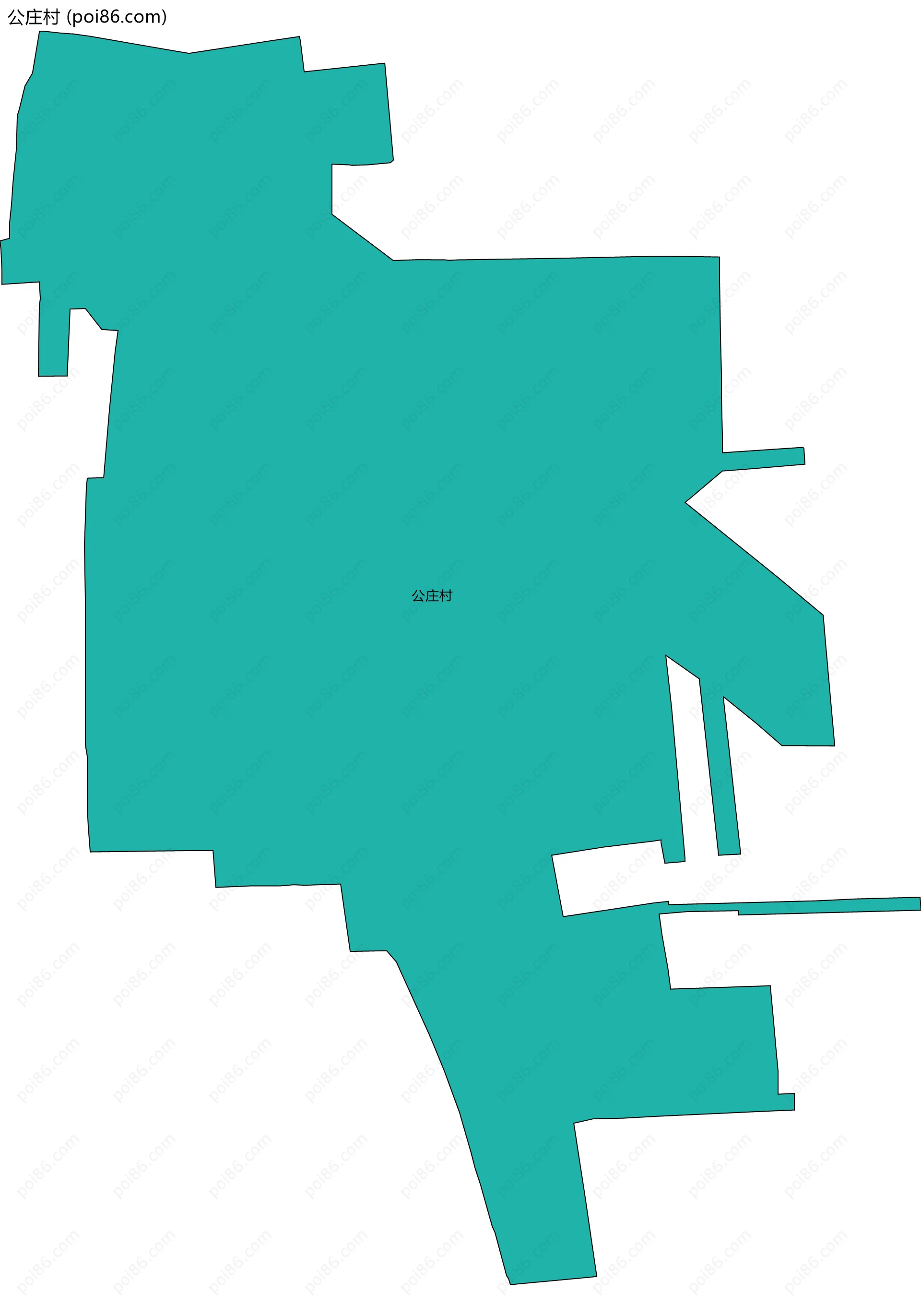 公庄村边界地图