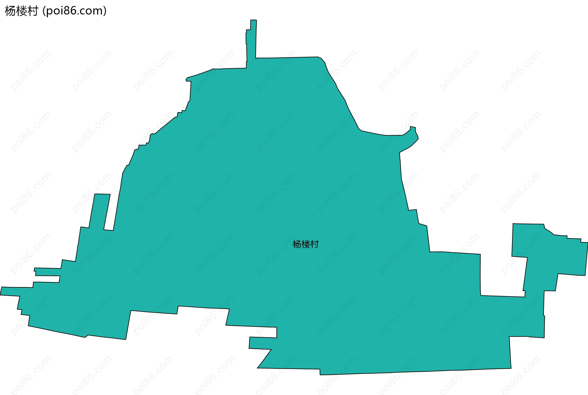 杨楼村边界地图
