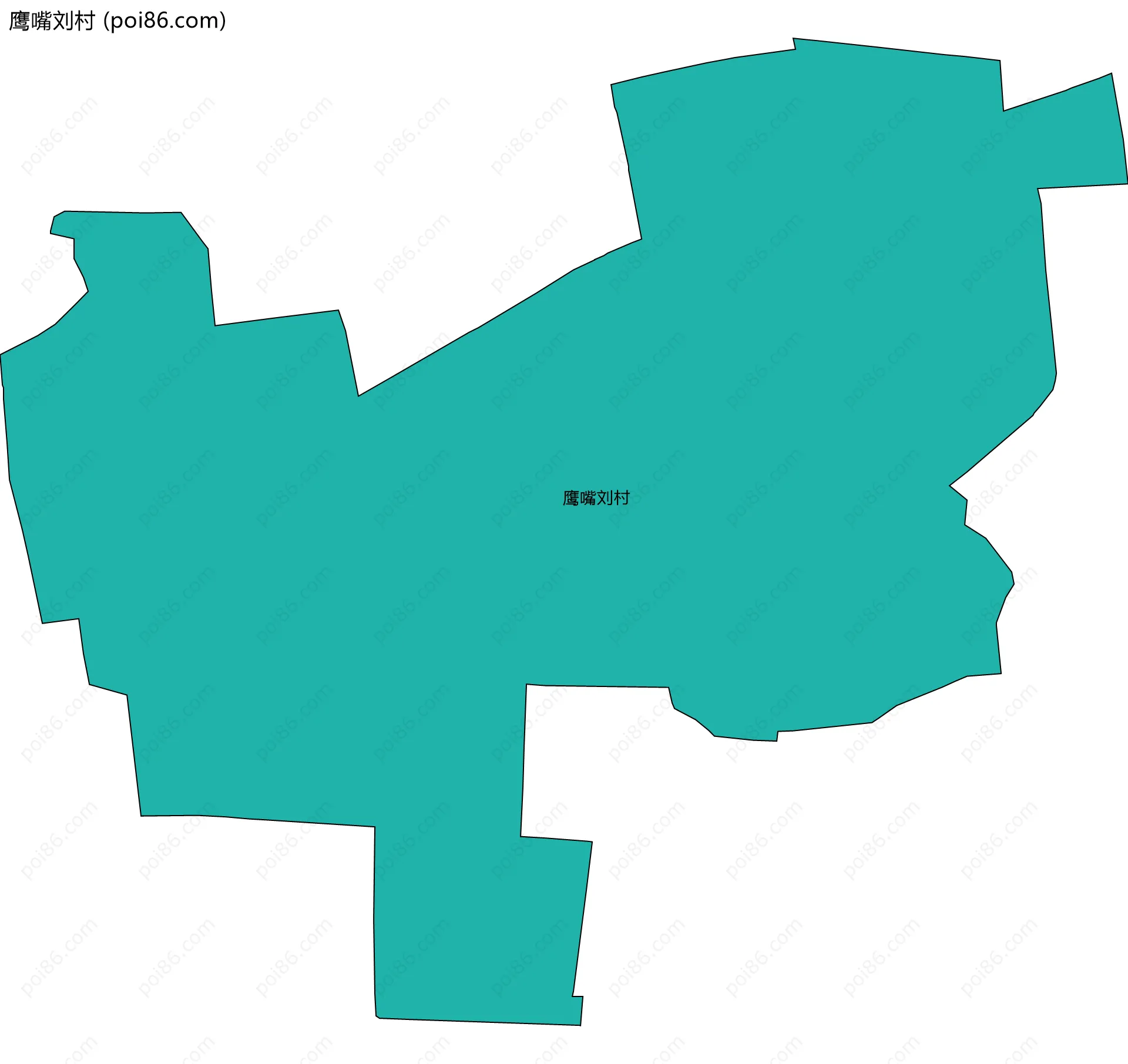 鹰嘴刘村边界地图