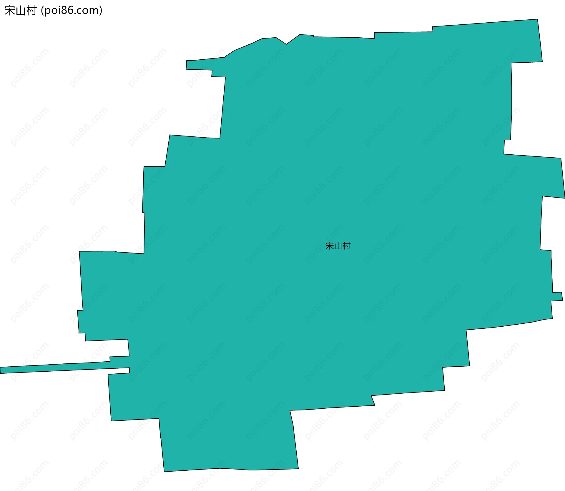 宋山村边界地图