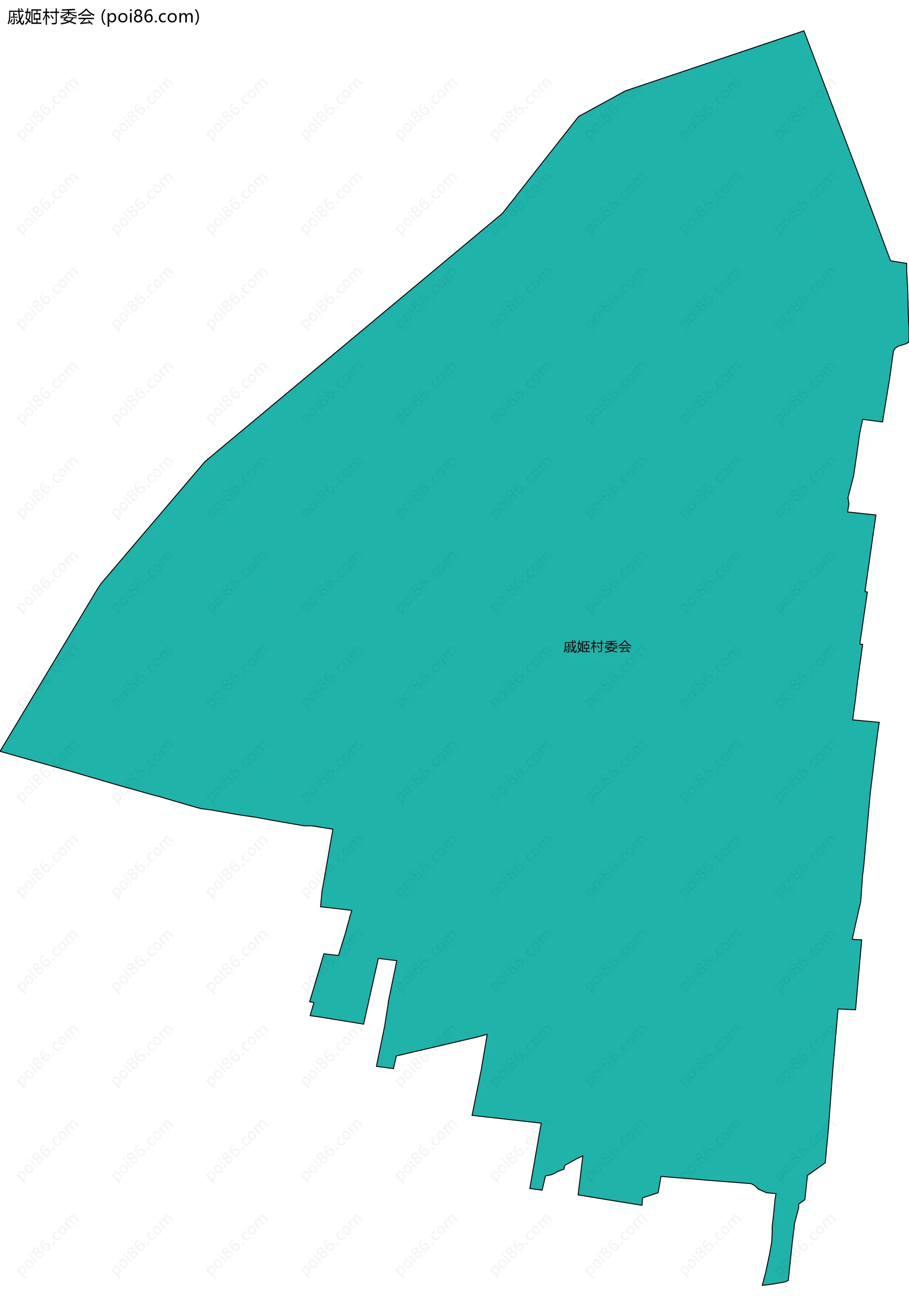 戚姬村委会边界地图