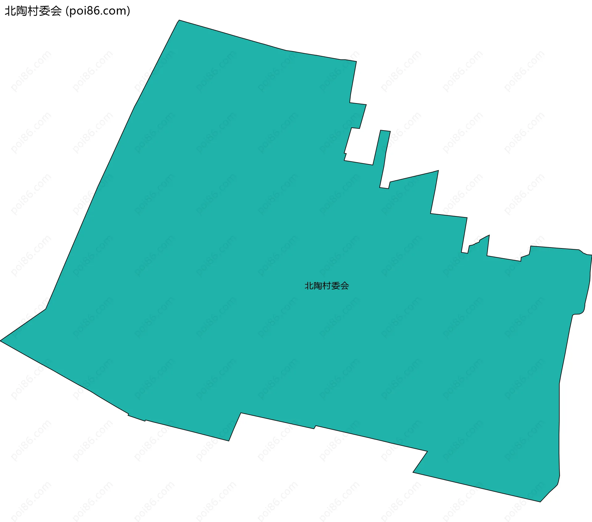 北陶村委会边界地图