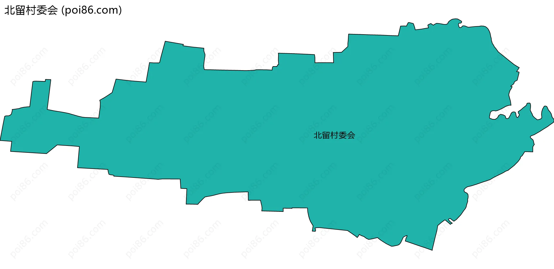 北留村委会边界地图