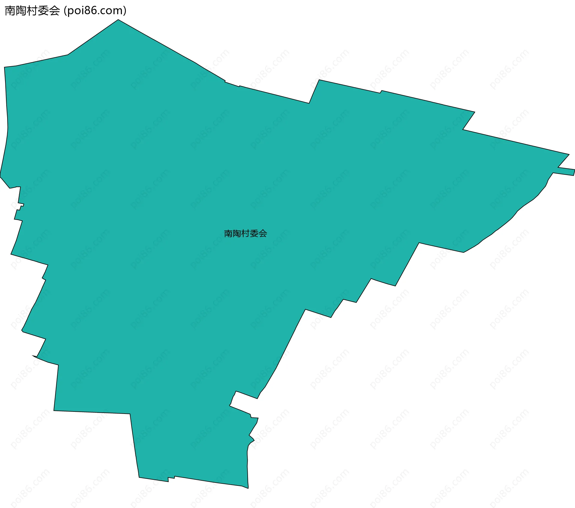 南陶村委会边界地图