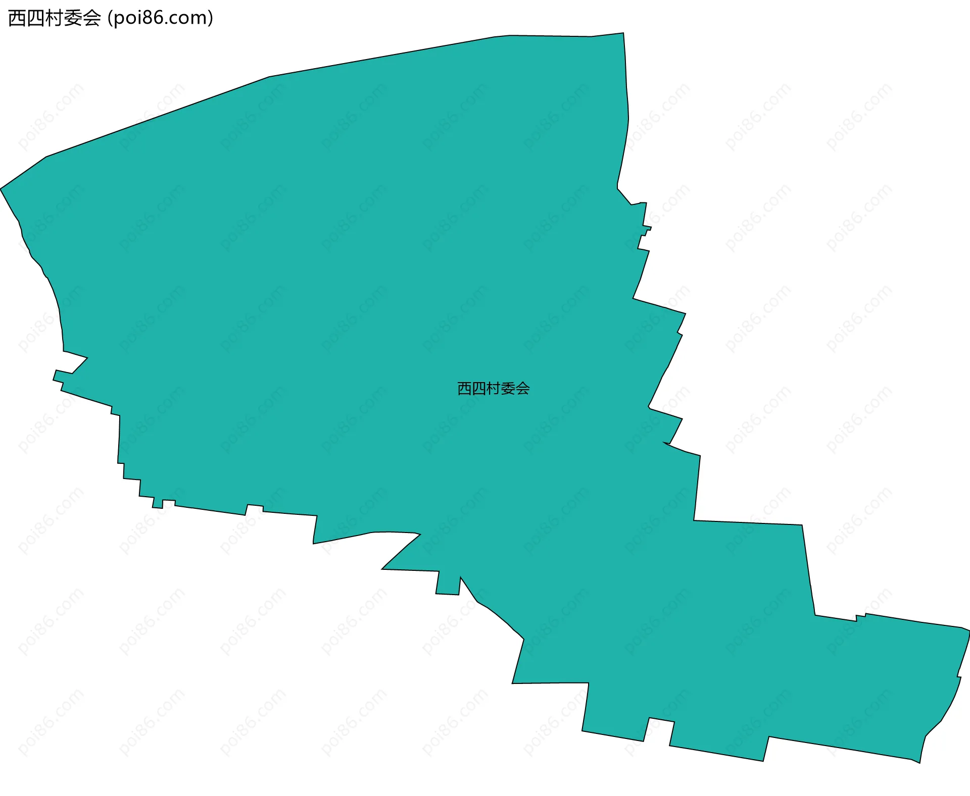 西四村委会边界地图