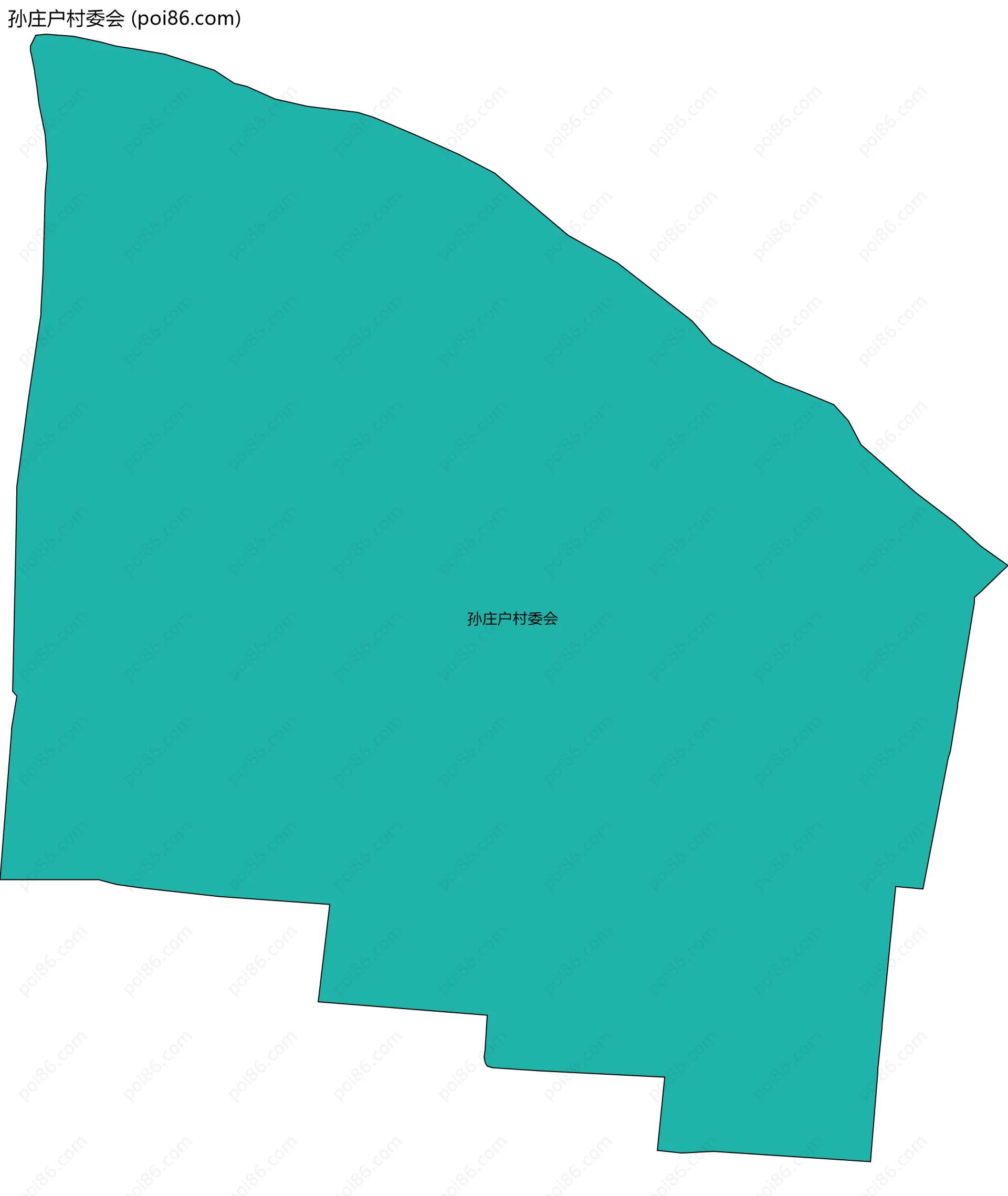 孙庄户村委会边界地图