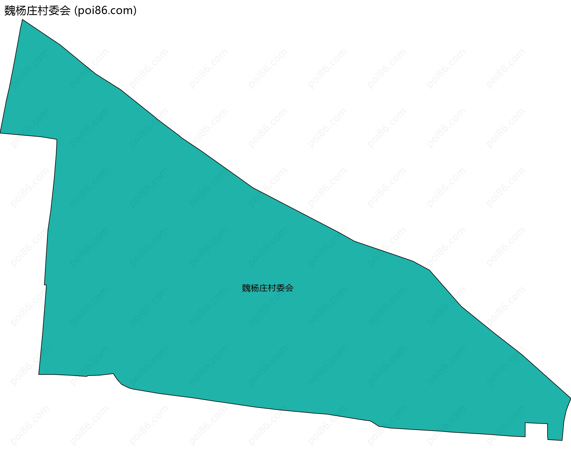 魏杨庄村委会边界地图