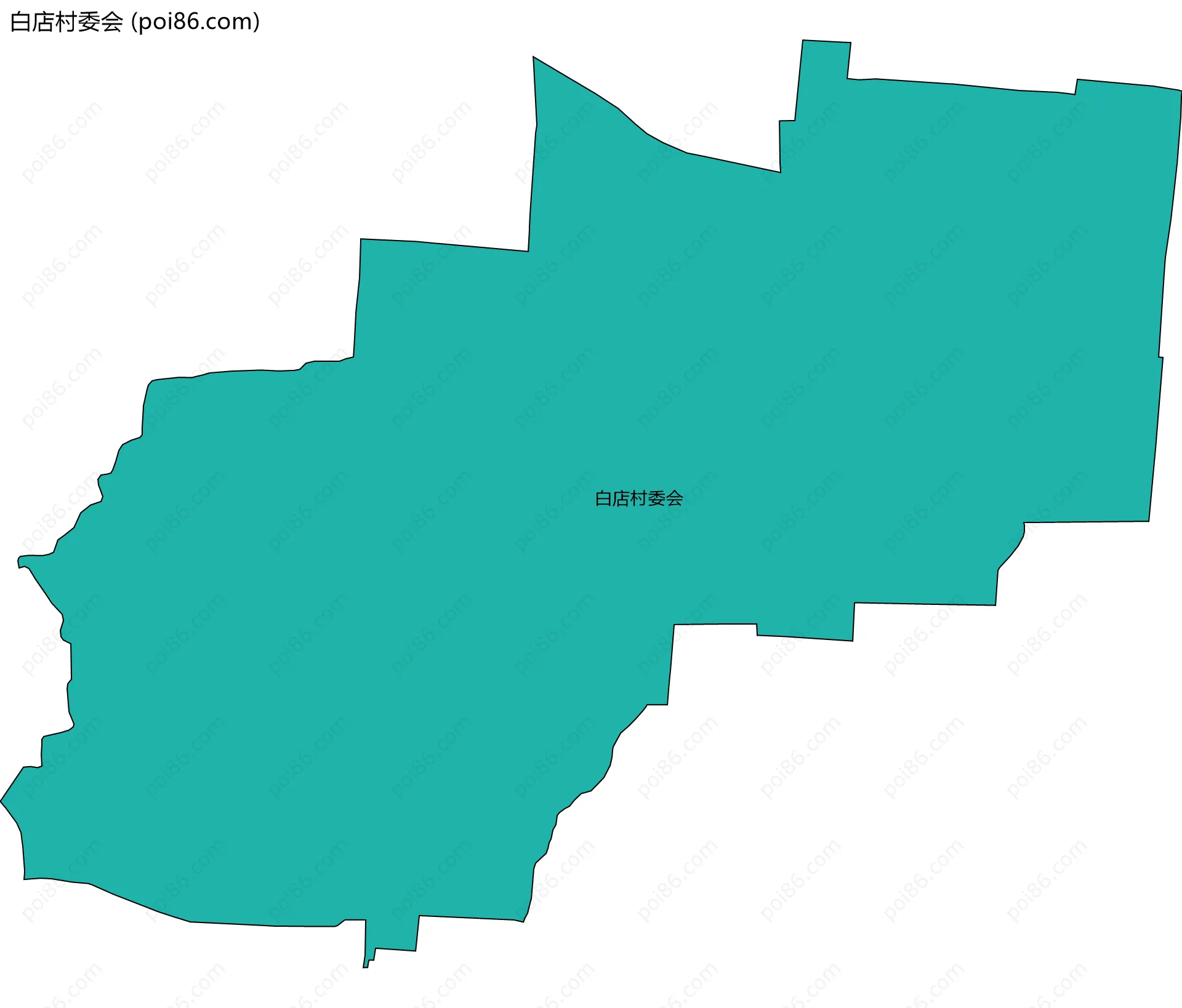 白店村委会边界地图