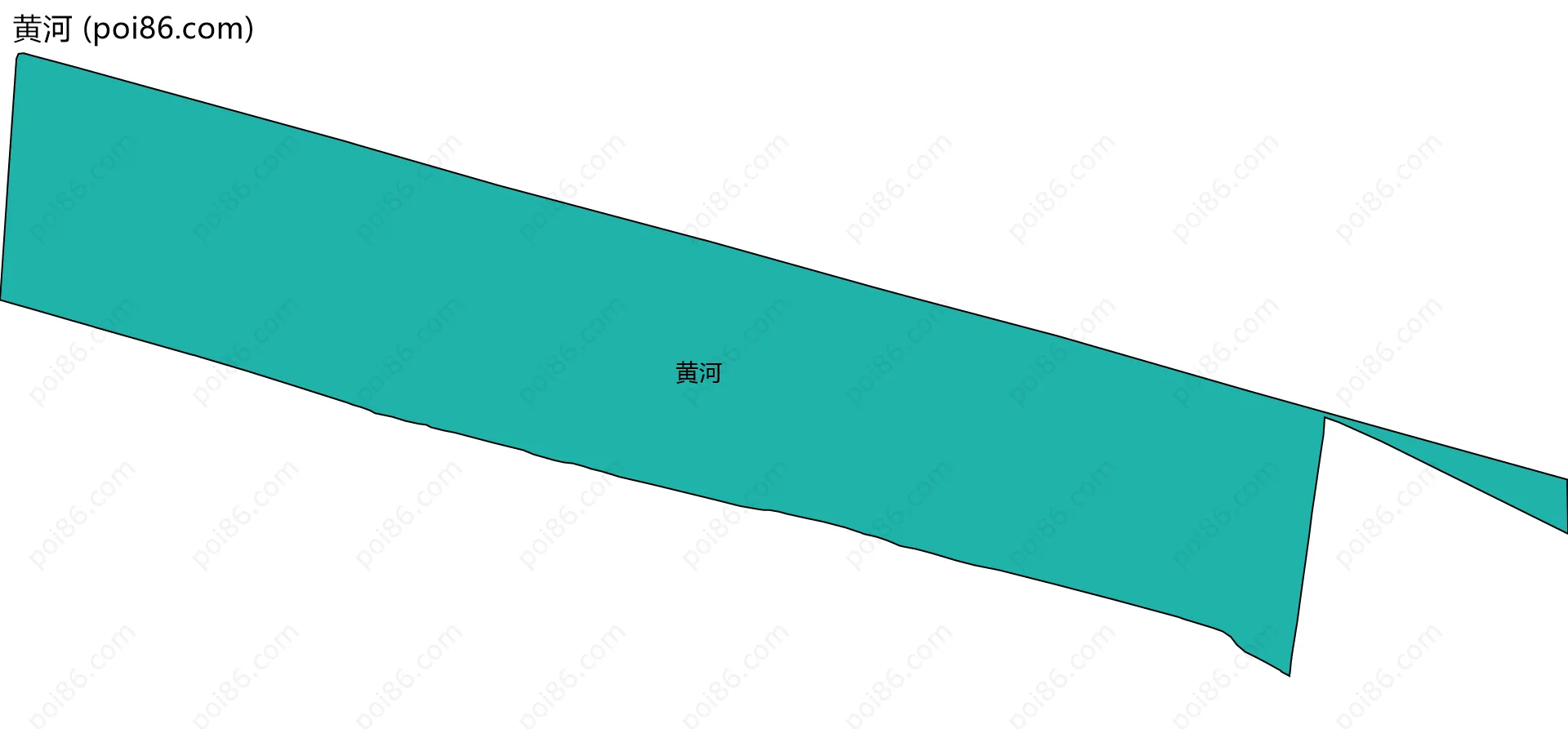 黄河边界地图