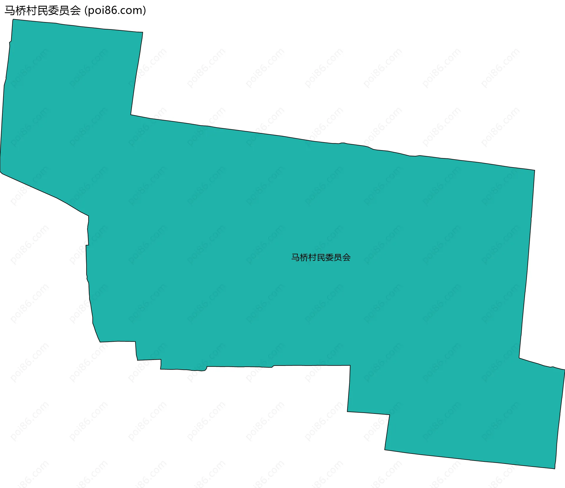 马桥村民委员会边界地图