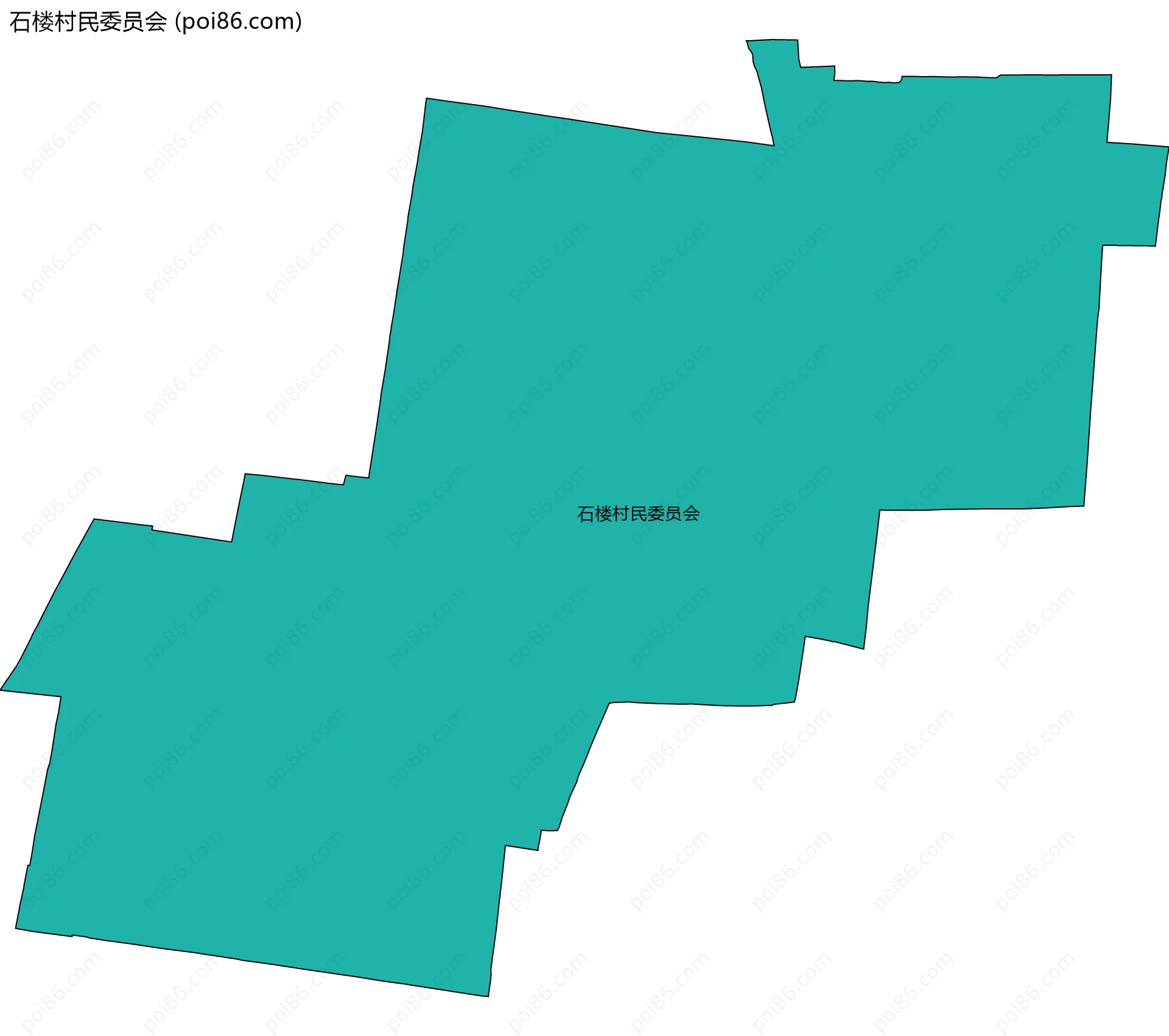 石楼村民委员会边界地图