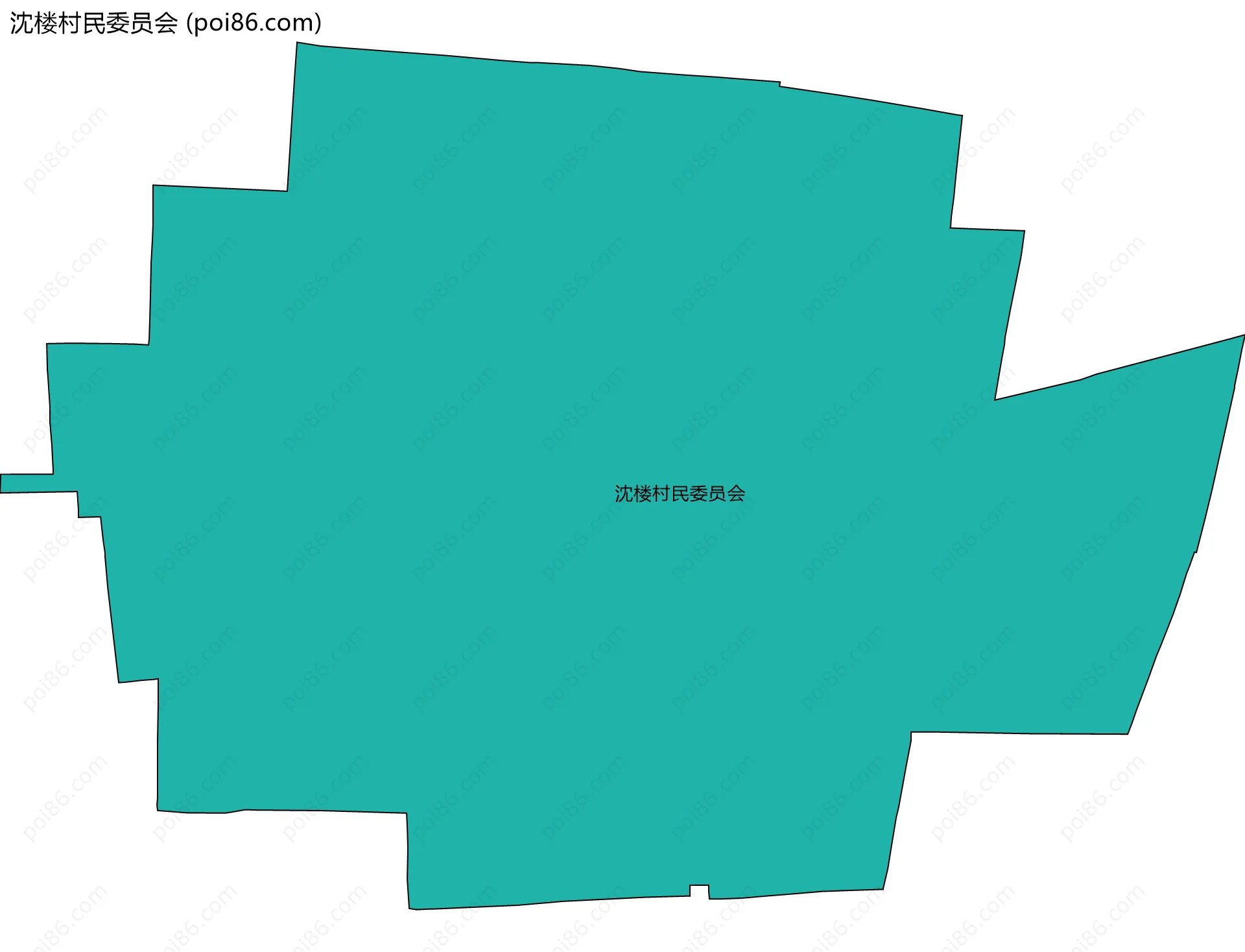 沈楼村民委员会边界地图