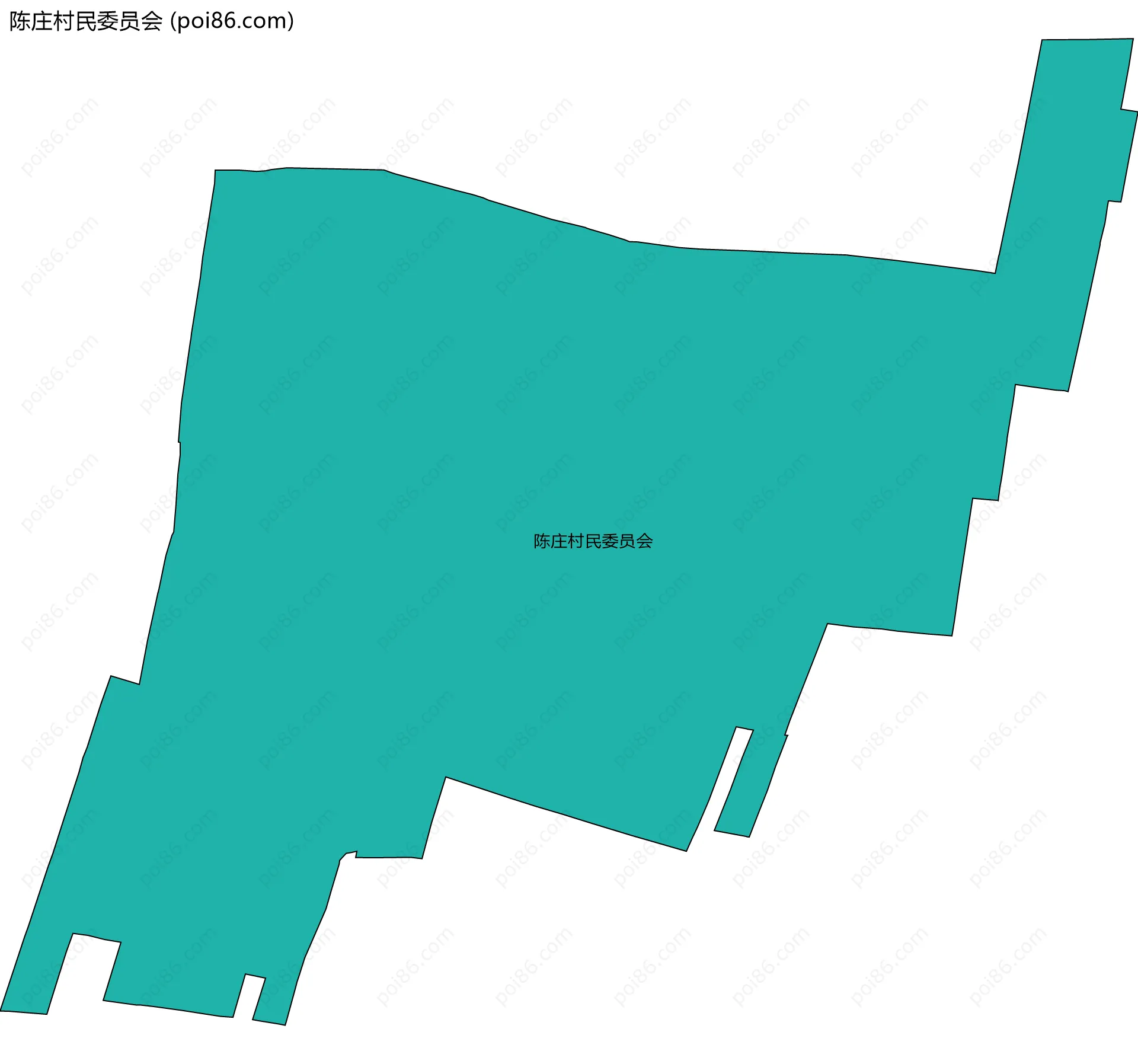 陈庄村民委员会边界地图