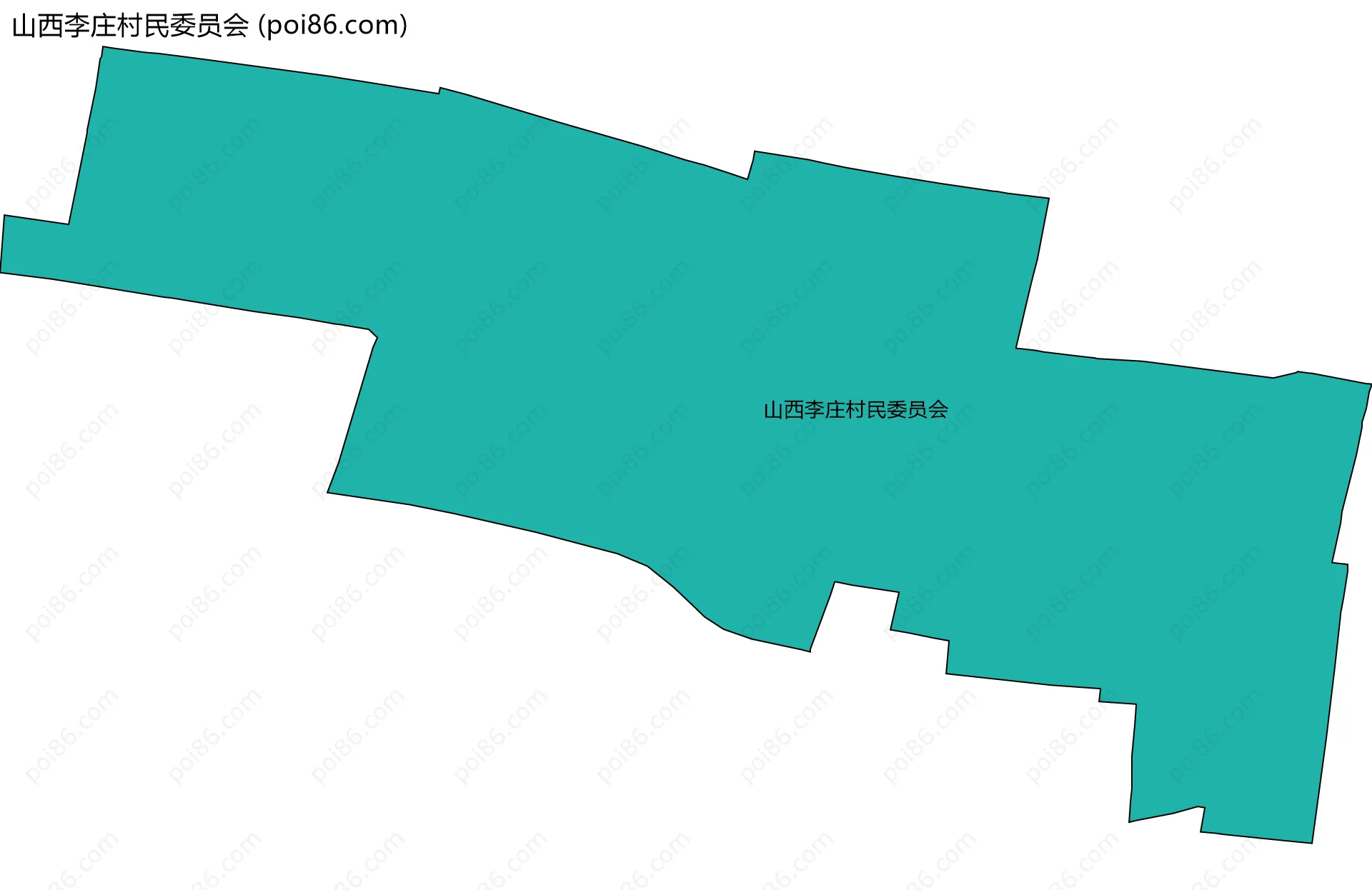 山西李庄村民委员会边界地图