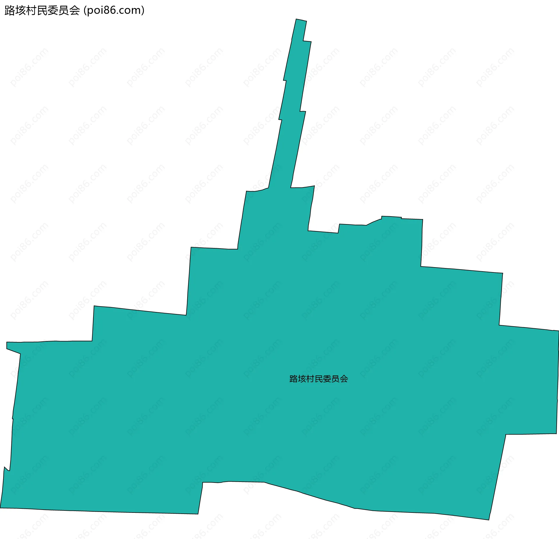路垓村民委员会边界地图