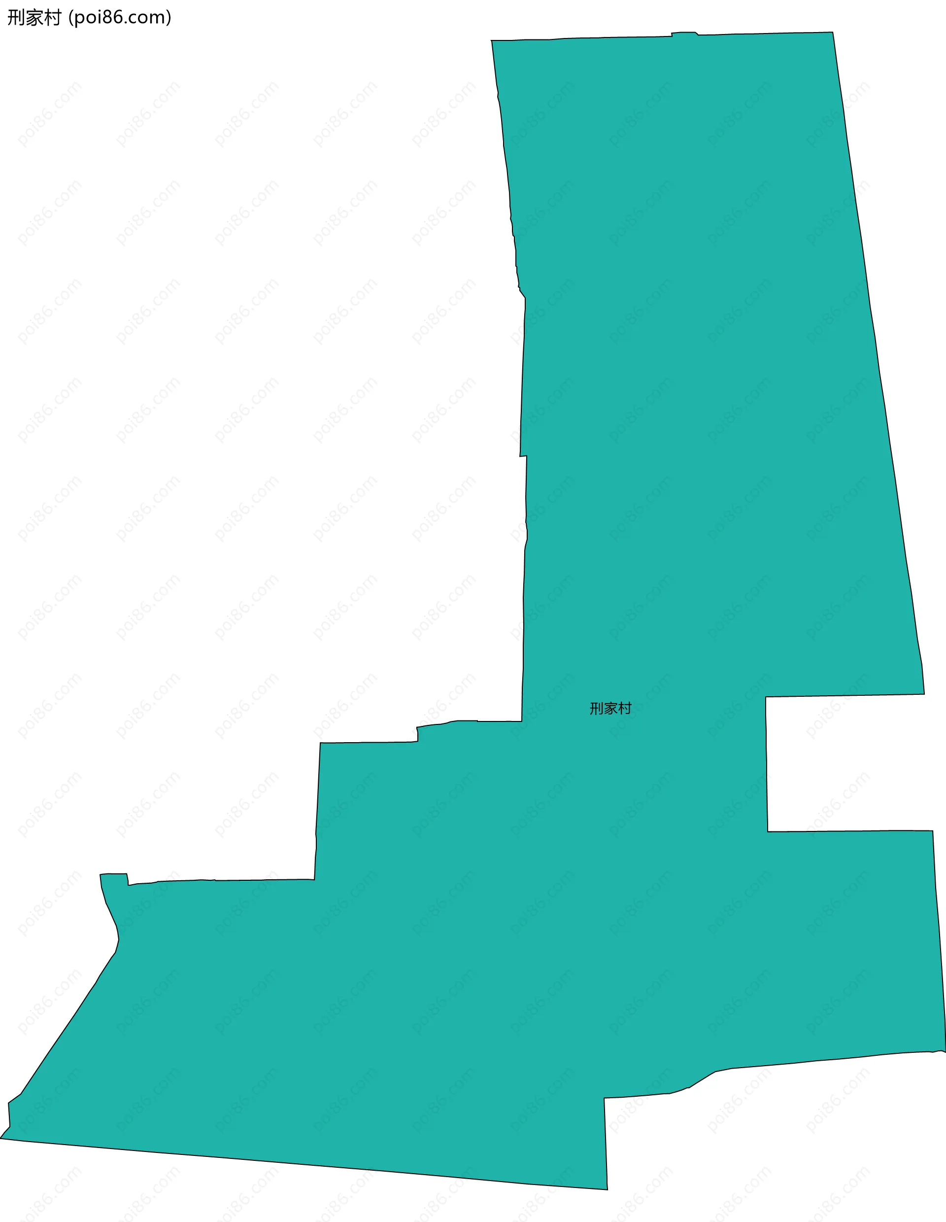 刑家村边界地图