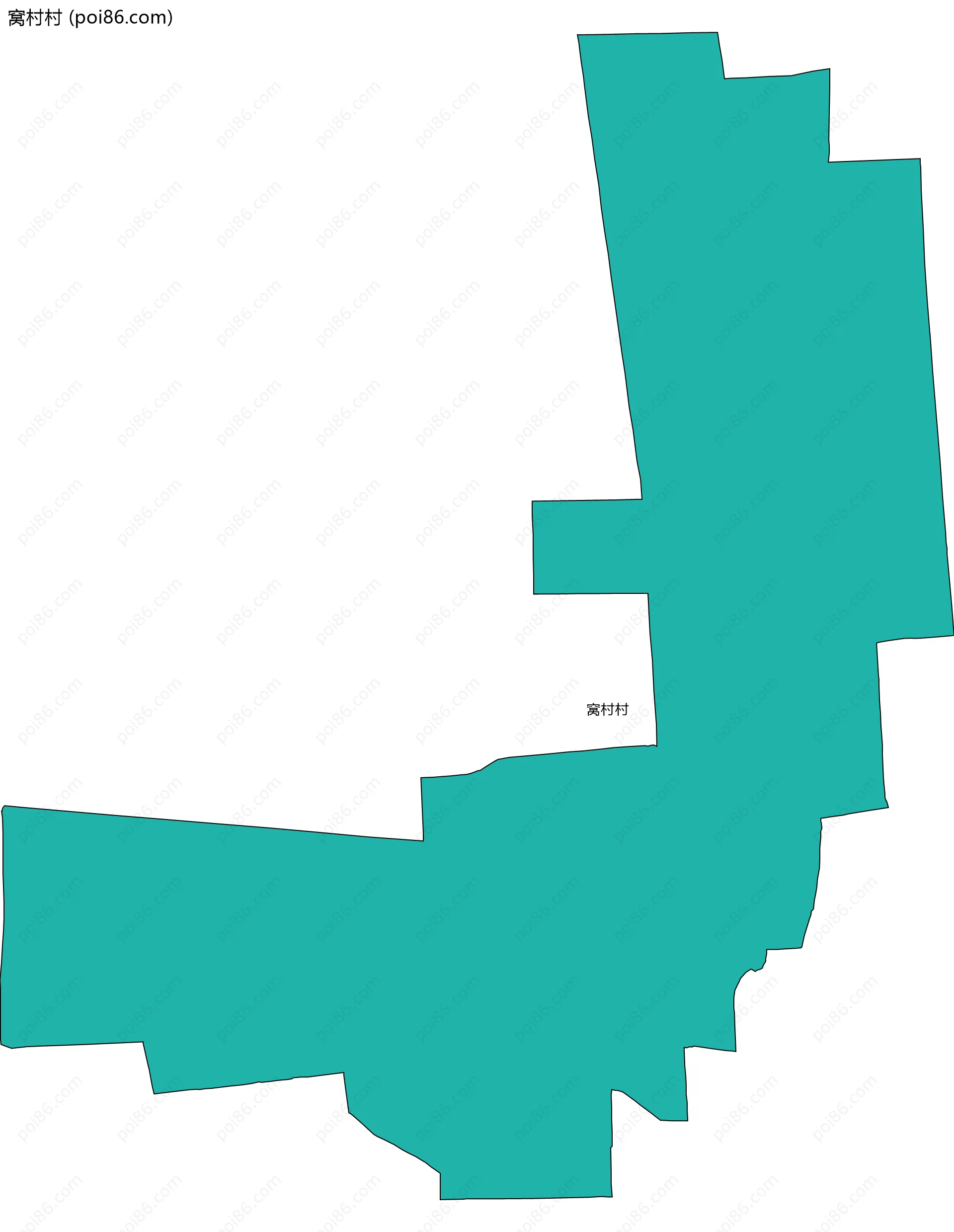 窝村村边界地图