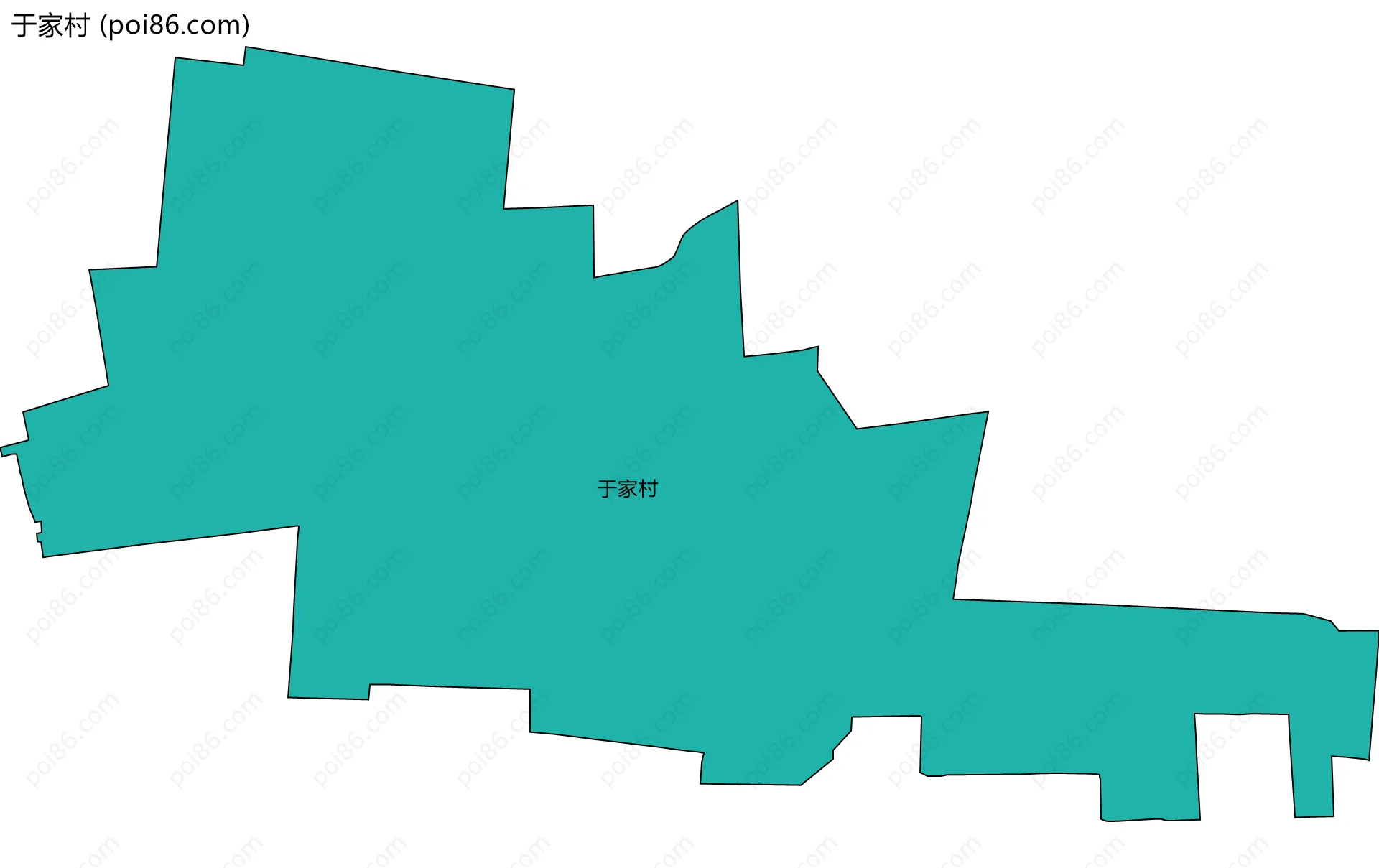 于家村边界地图