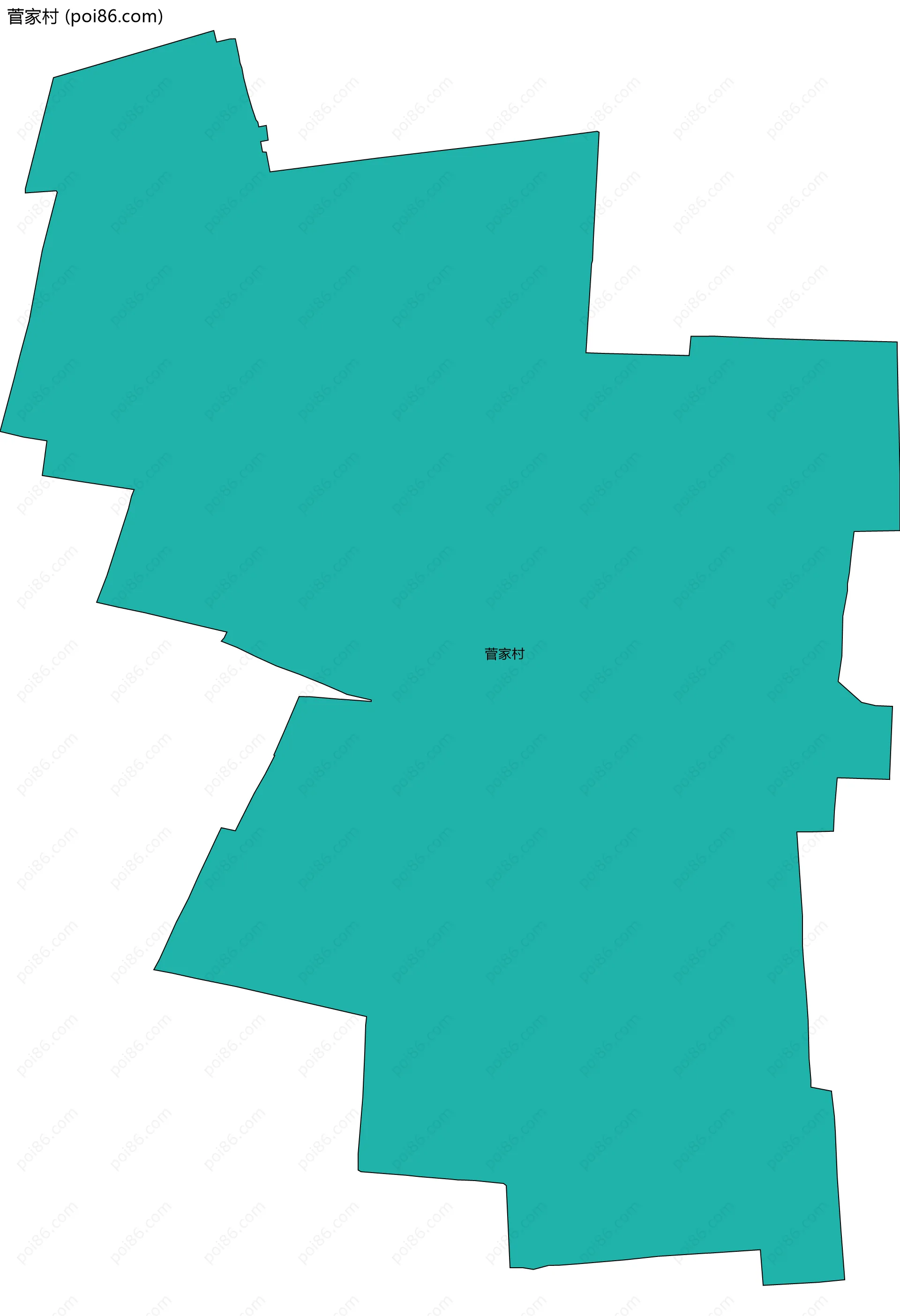 菅家村边界地图