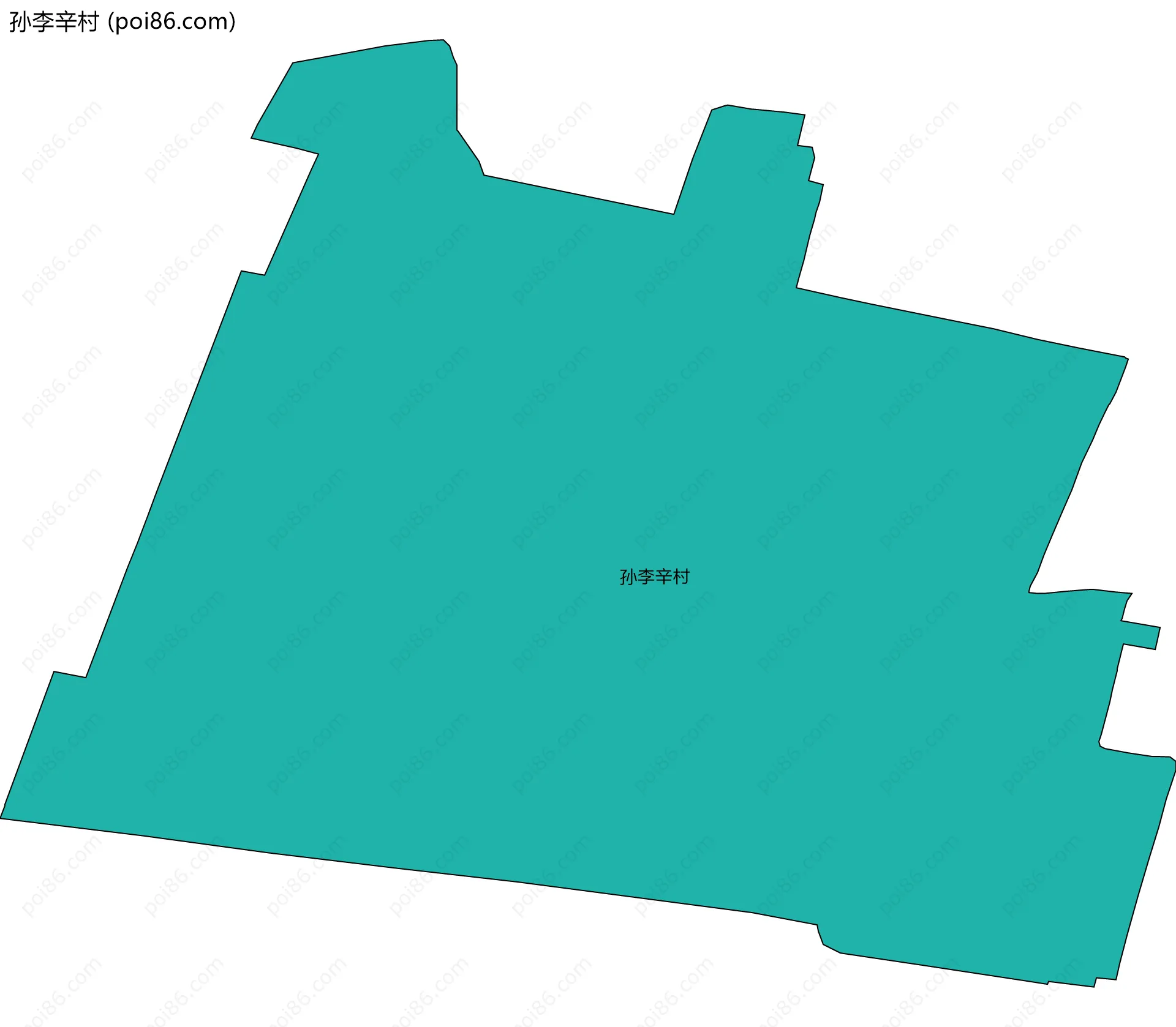 孙李辛村边界地图
