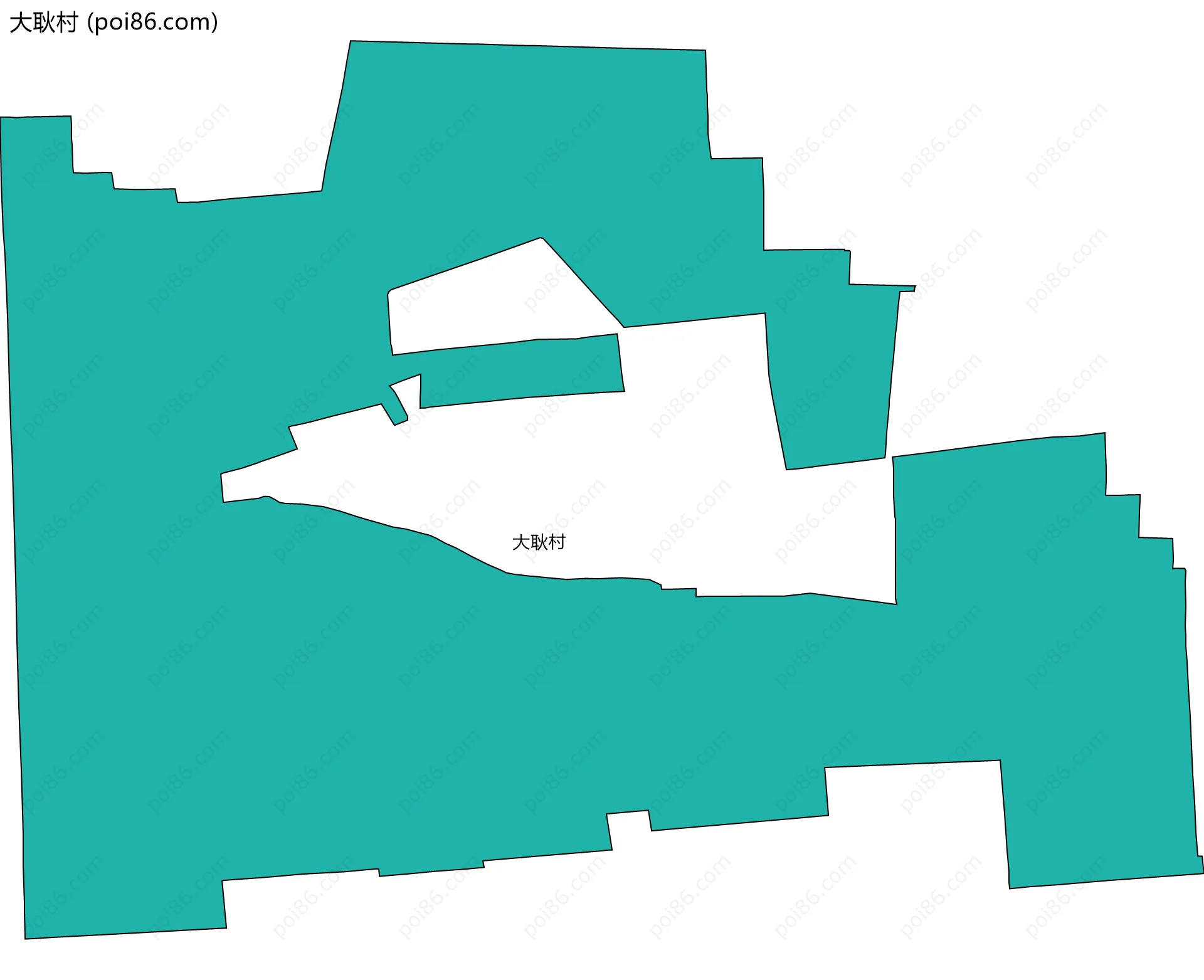 大耿村边界地图