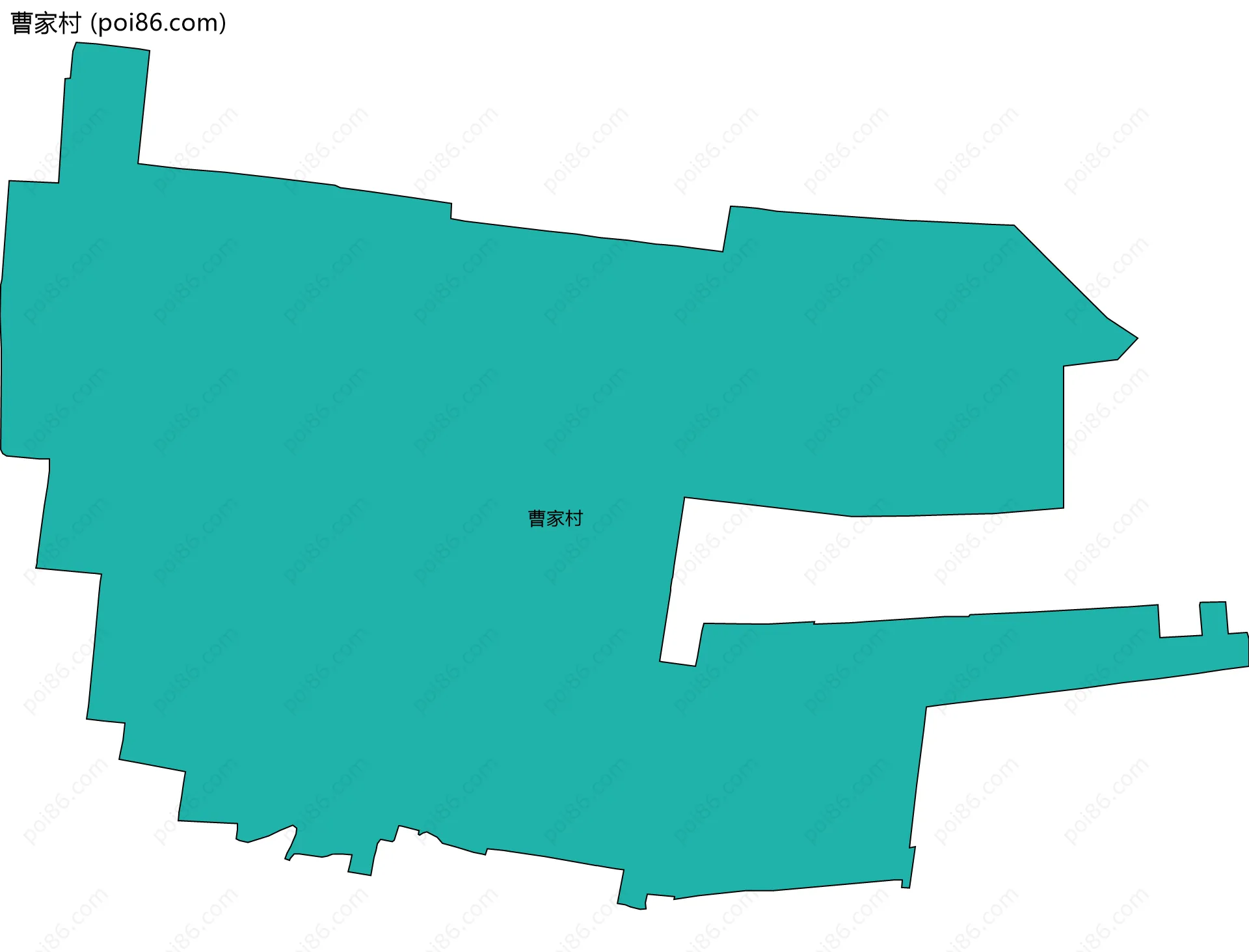 曹家村边界地图
