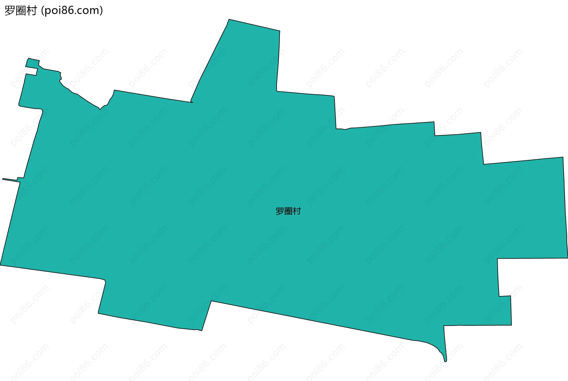 罗圈村边界地图