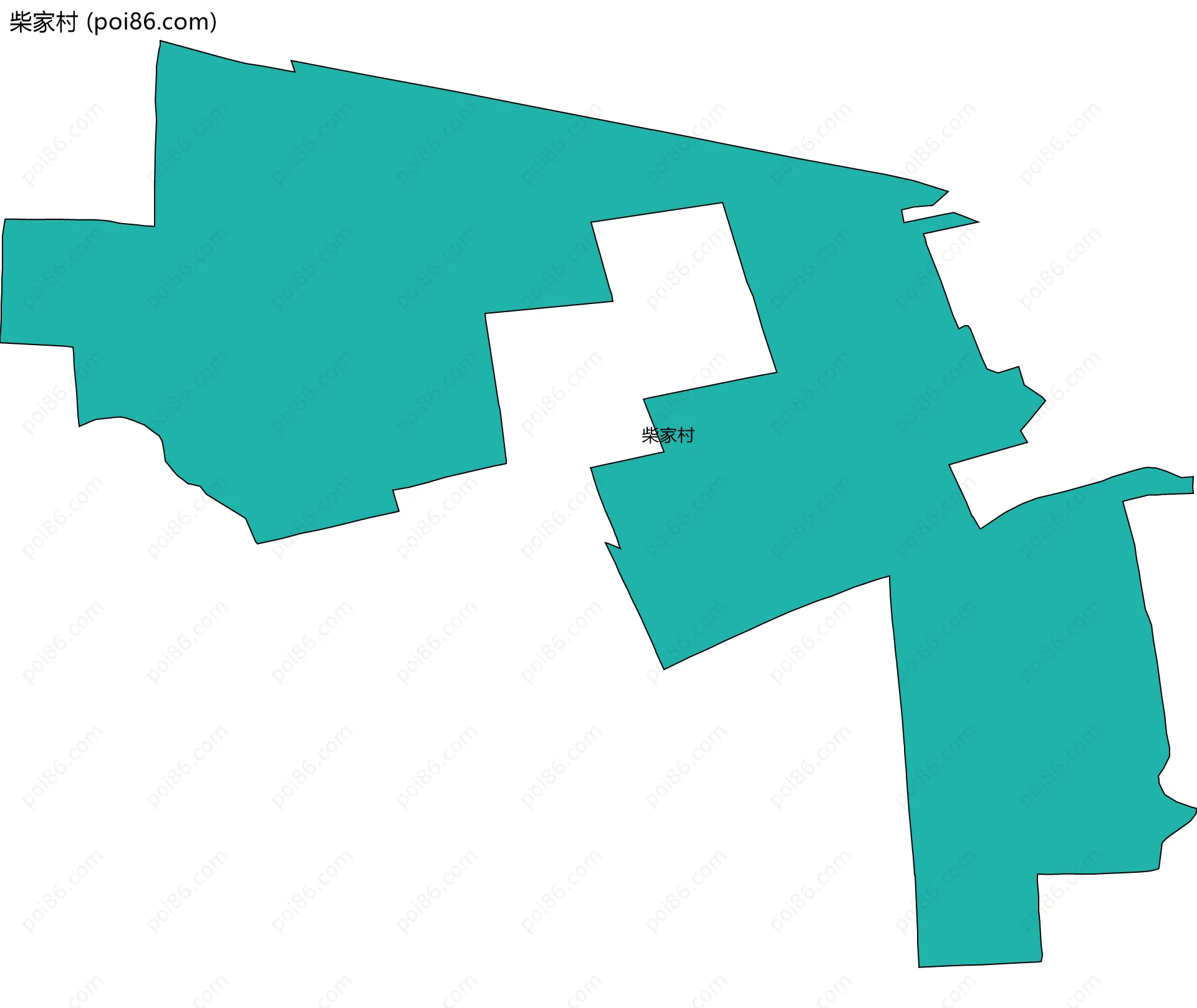 柴家村边界地图