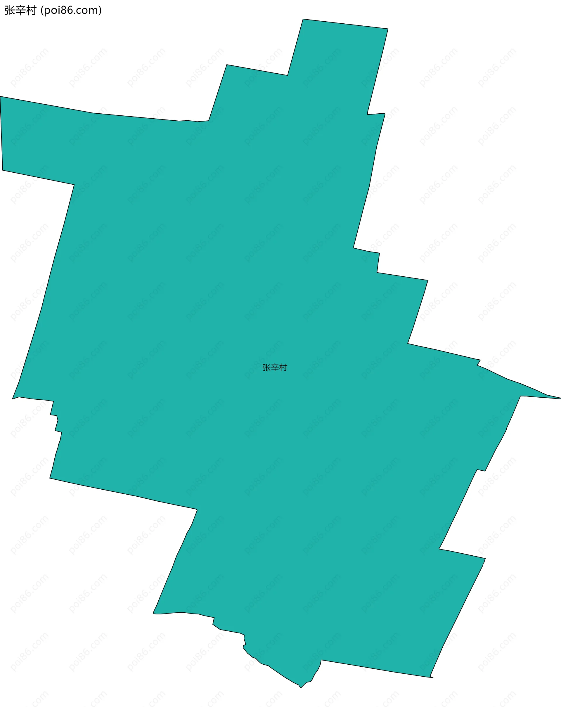 张辛村边界地图